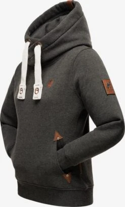 Navahoo Sweats à Capuche Sweat-shirt Namikaa Femme Gris Foncé -Navahoo 02cb29f3d413ef0d784d050522ae6035