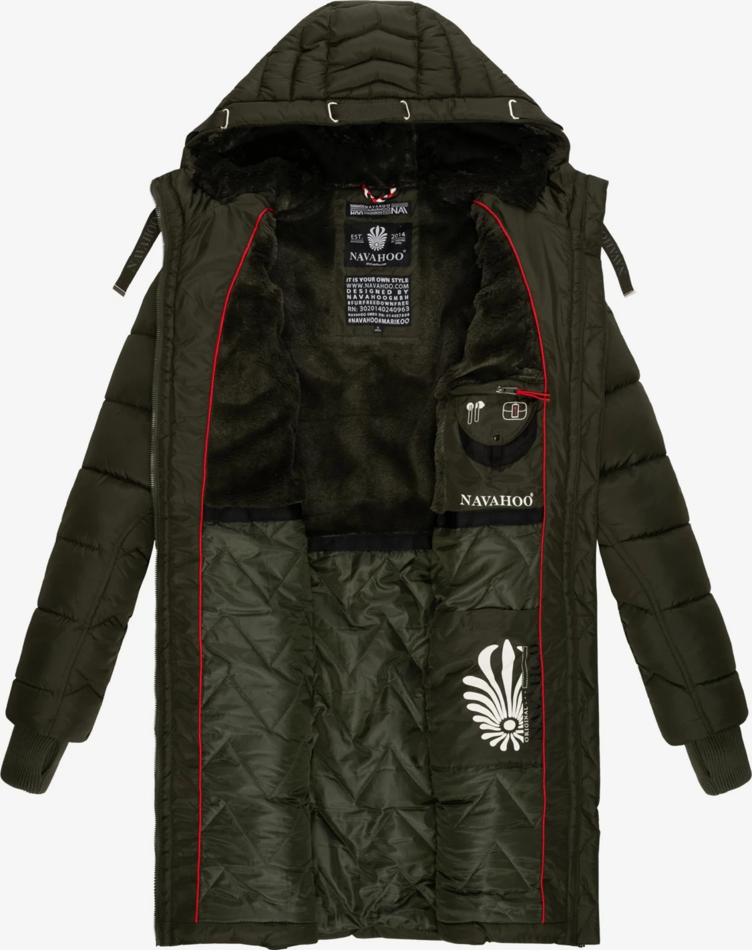 Navahoo Manteaux Dhiver Manteau D’hiver Alpenveilchen Femme Olive 5 Navahoo Manteaux Dhiver Manteau D’hiver Alpenveilchen Femme Olive – Image 5