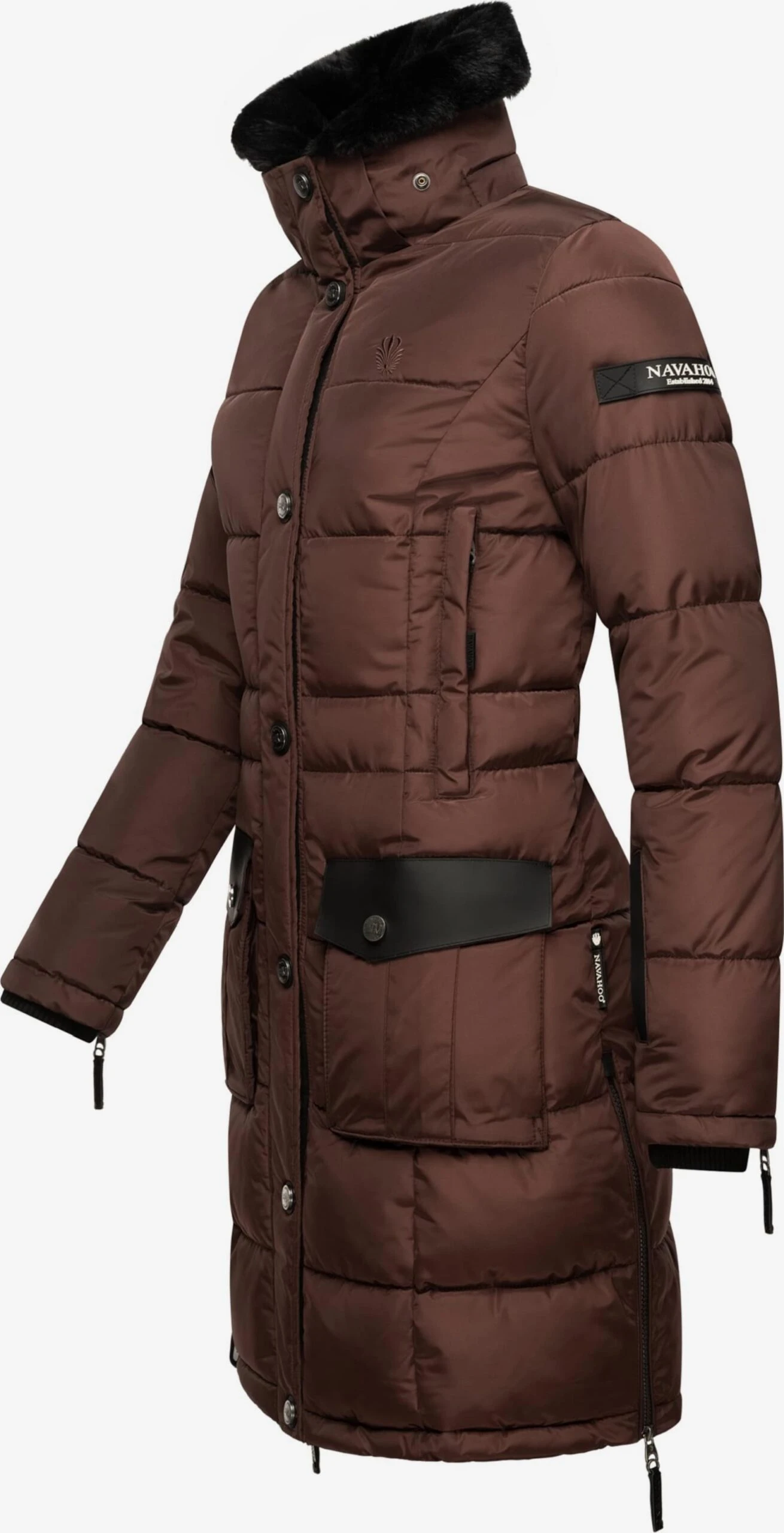 Navahoo Manteaux Dhiver Manteau D’hiver Sinja Femme Chocolat 4 Navahoo Manteaux Dhiver Manteau D’hiver Sinja Femme Chocolat – Image 4