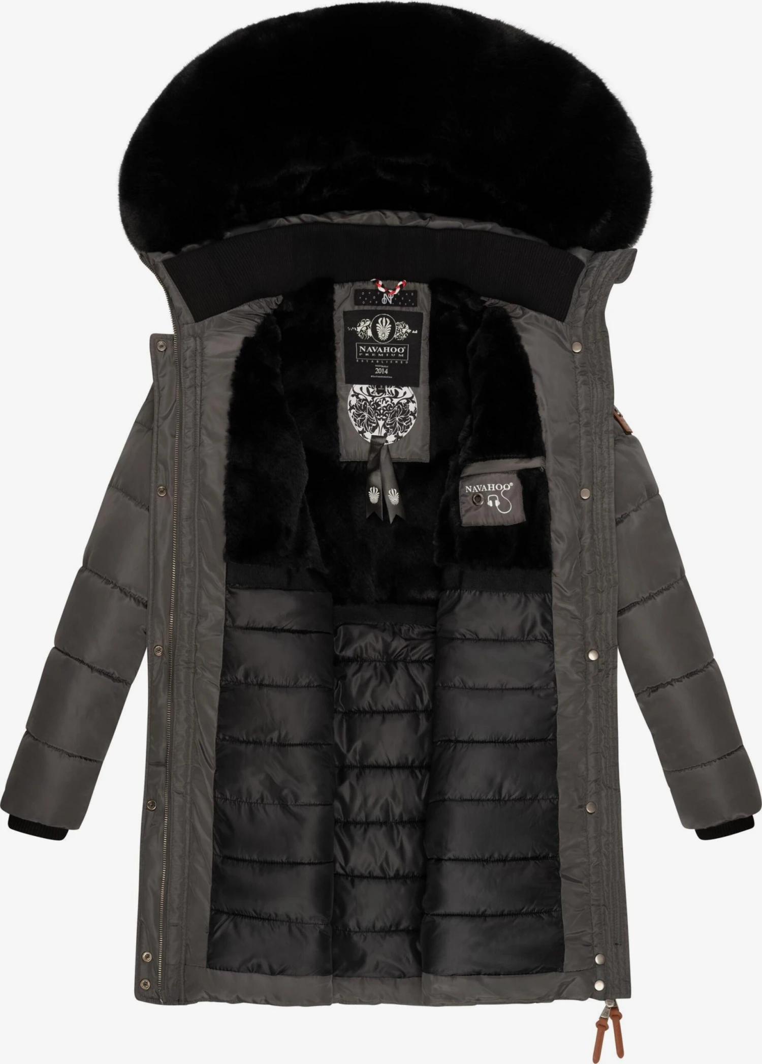 Navahoo Manteaux Dhiver Manteau D’hiver Paula Femme Anthracite 6 Navahoo Manteaux Dhiver Manteau D’hiver Paula Femme Anthracite – Image 6