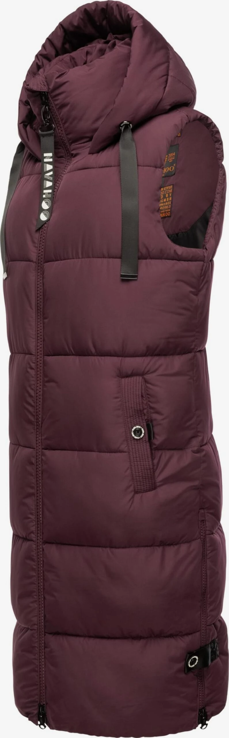 Navahoo Vestes Sans Manches Gilet Femme Bordeaux 2 Navahoo Vestes Sans Manches Gilet Femme Bordeaux – Image 2