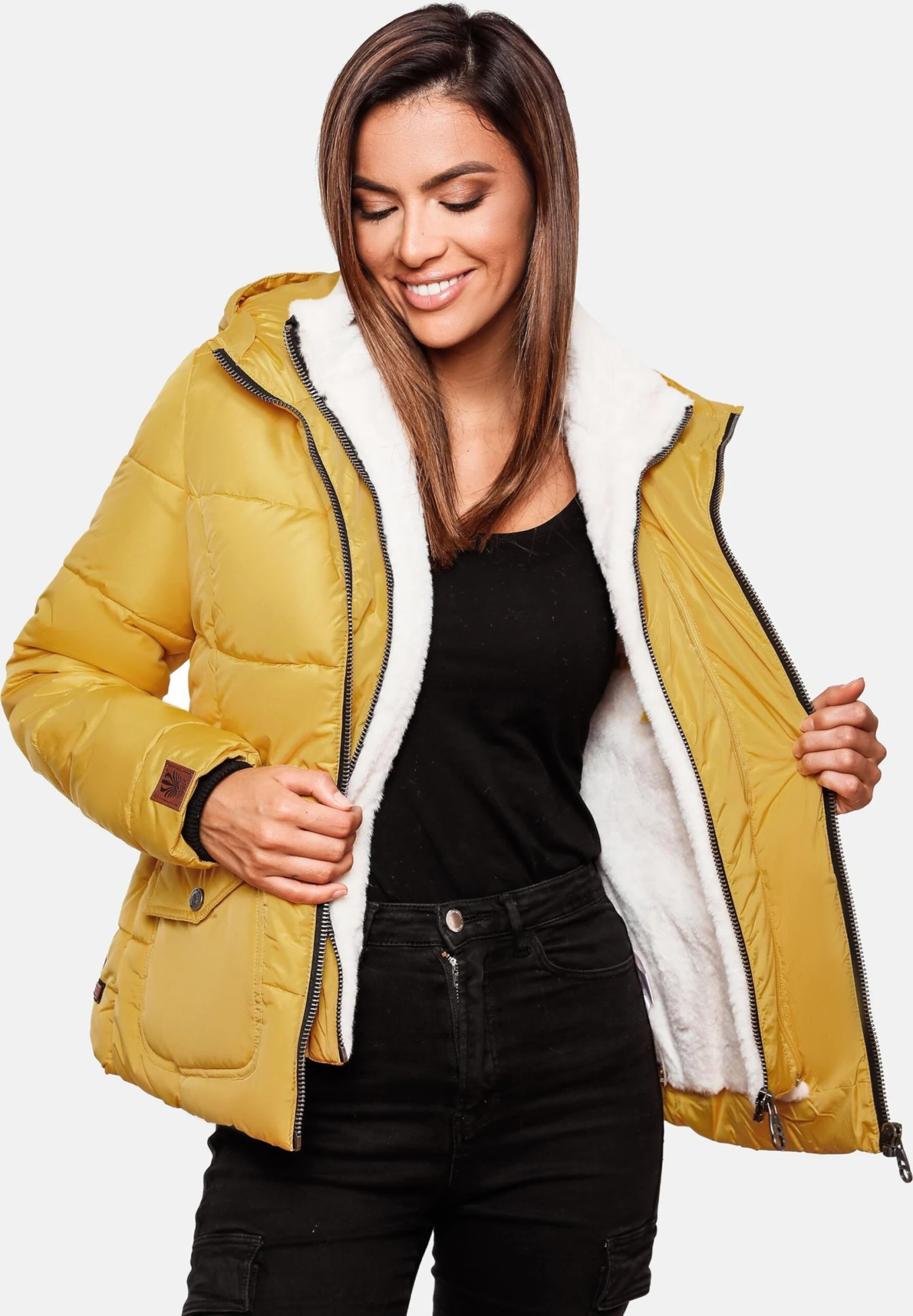 Navahoo Vestes Dhiver Veste D’hiver Megan Femme Jaune 10 Navahoo Vestes Dhiver Veste D’hiver Megan Femme Jaune – Image 10