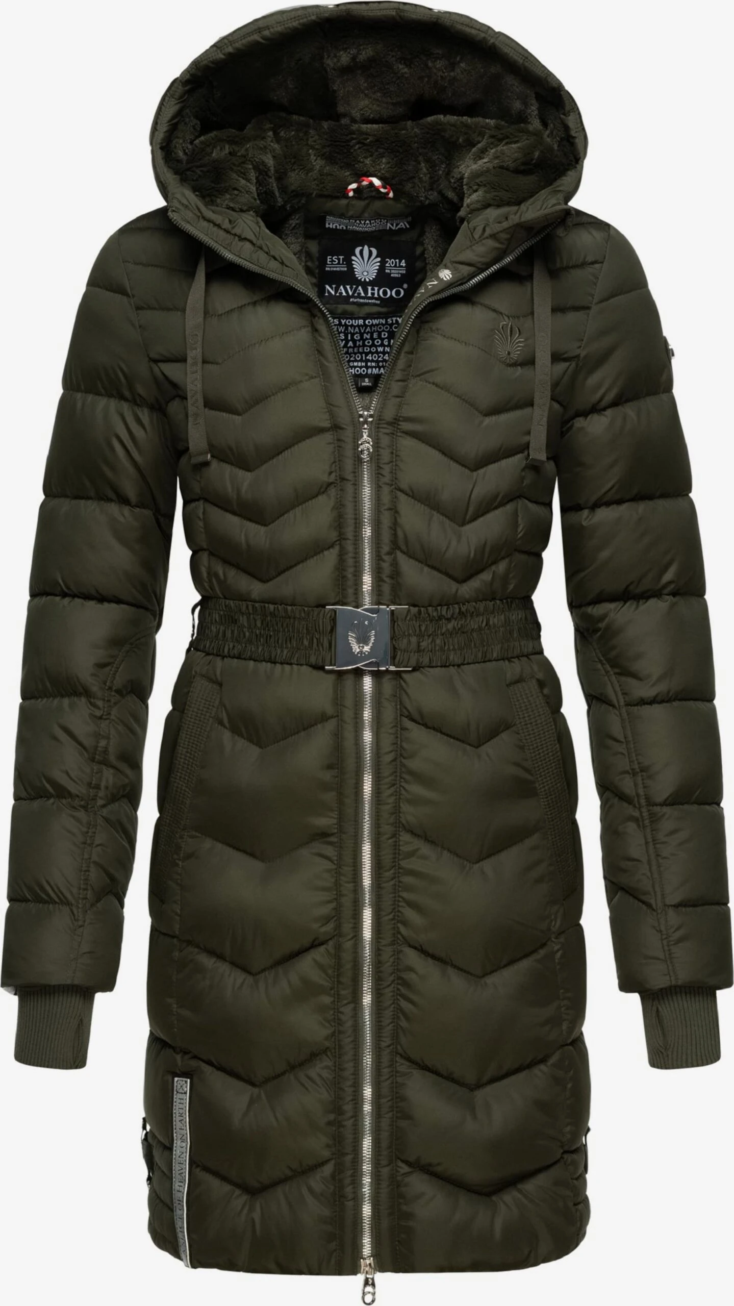 Navahoo Manteaux Dhiver Manteau D’hiver Alpenveilchen Femme Olive 4 Navahoo Manteaux Dhiver Manteau D’hiver Alpenveilchen Femme Olive – Image 4
