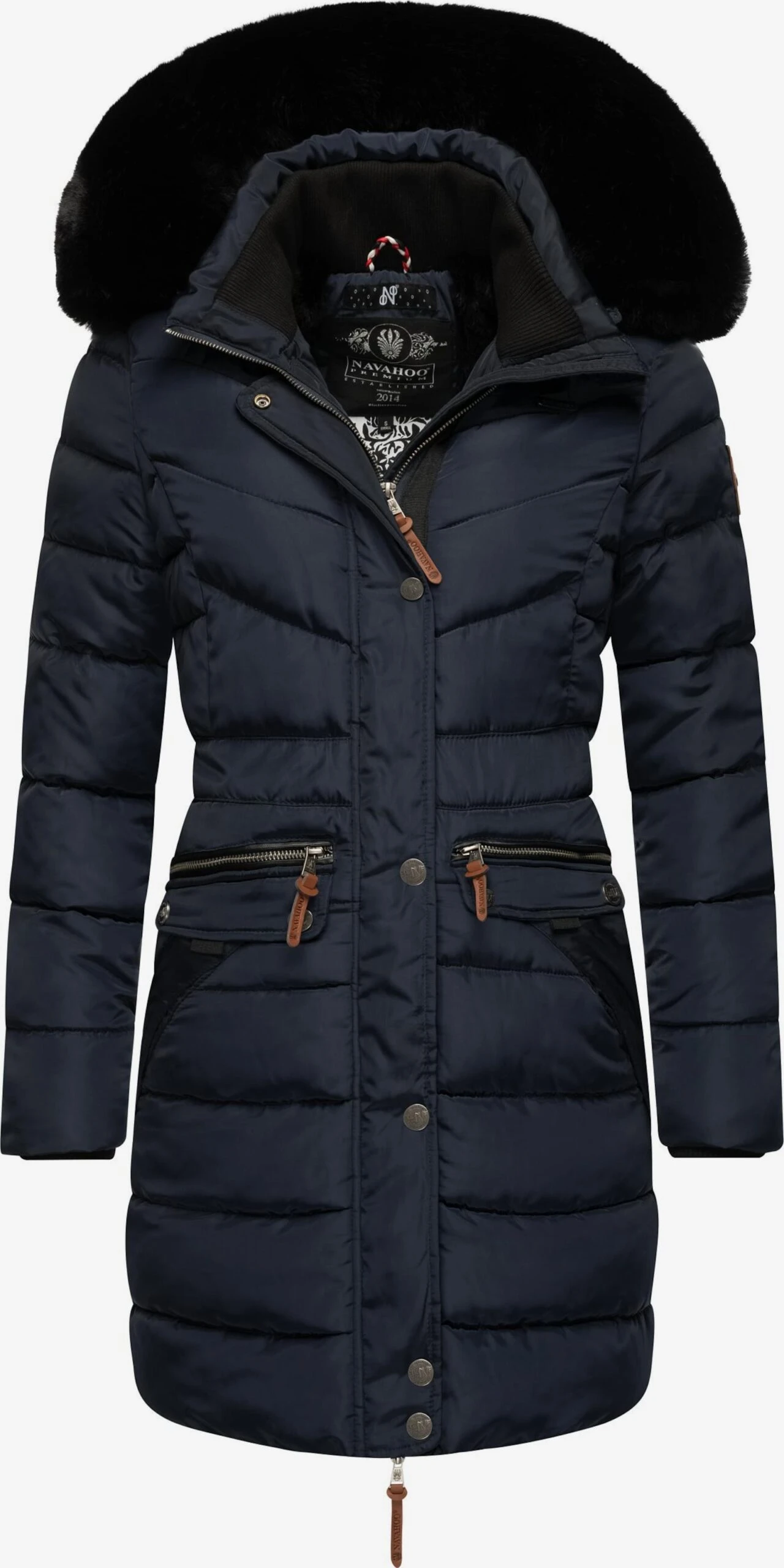 Navahoo Manteaux Dhiver Manteau D’hiver Paula Femme Bleu Marine 1 Navahoo Manteaux Dhiver Manteau D’hiver Paula Femme Bleu Marine