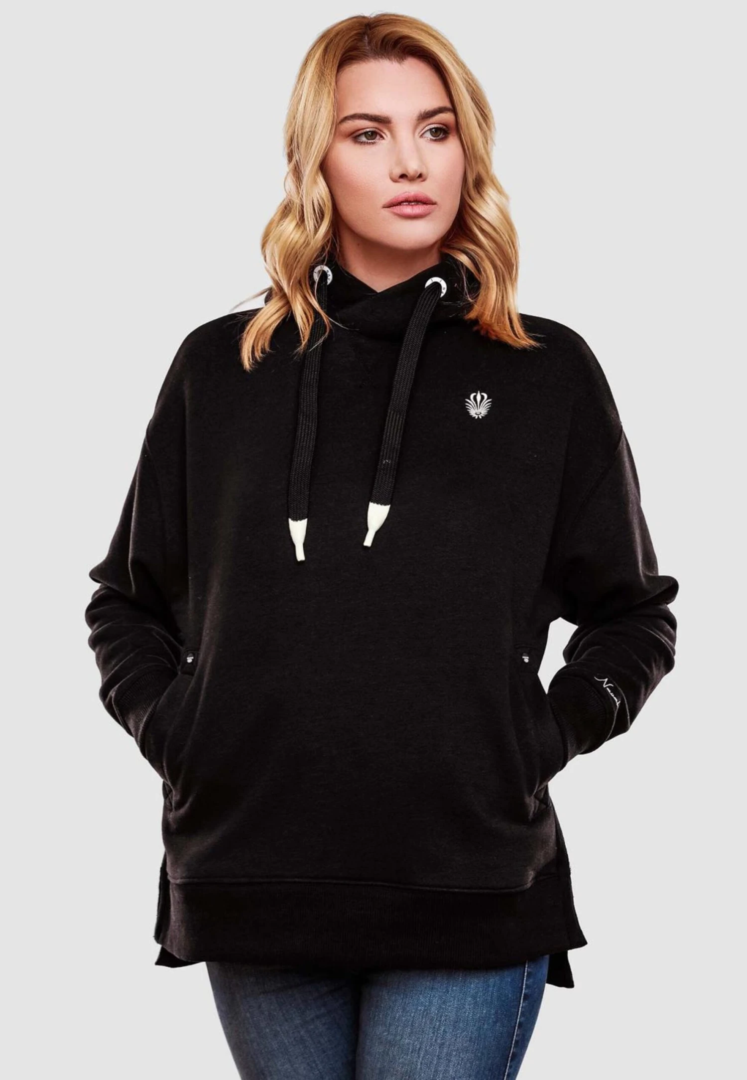 Navahoo Sweats à Capuche Sweat-shirt Silberengelchen Femme Noir 5 Navahoo Sweats à Capuche Sweat-shirt Silberengelchen Femme Noir – Image 5