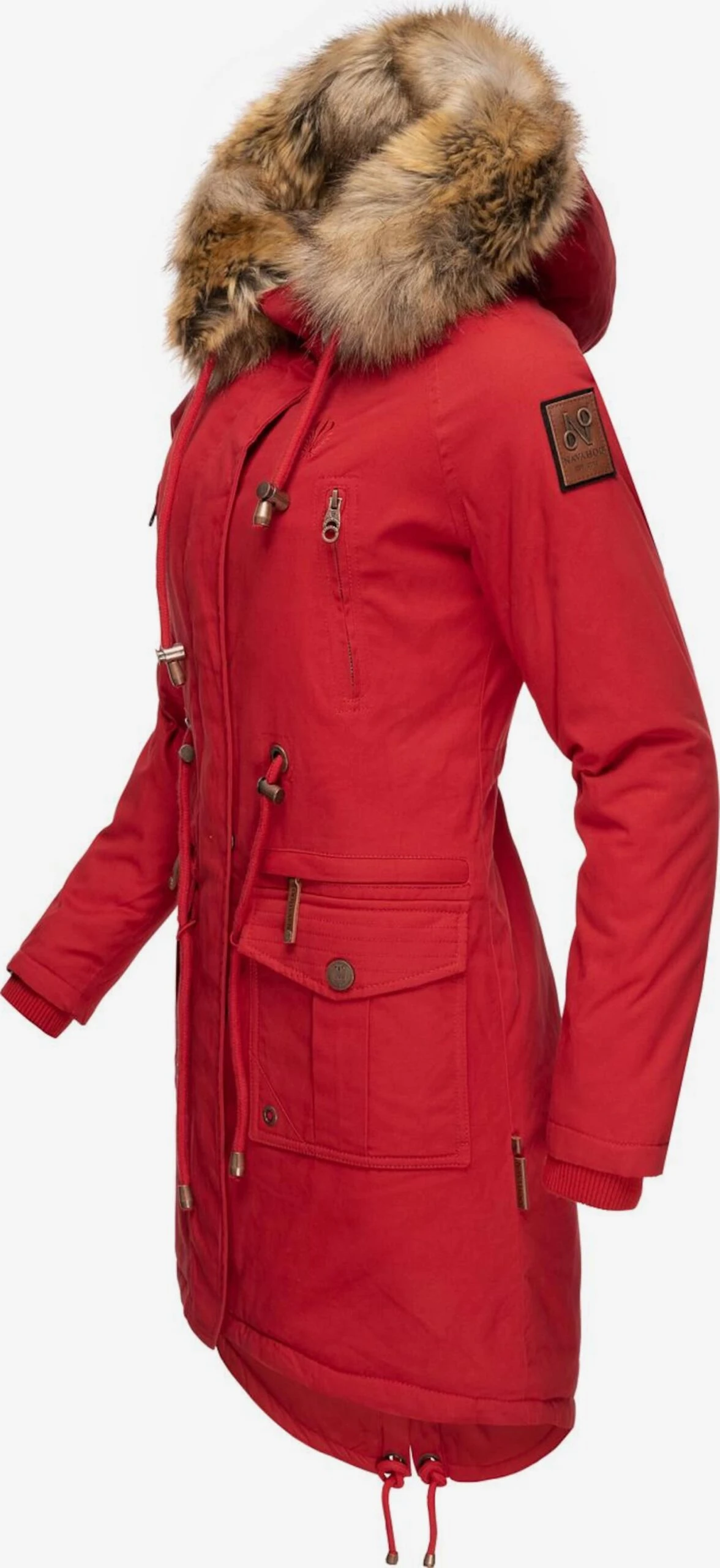 Navahoo Parkas Parka D’hiver Rosinchen Femme Rouge 2 Navahoo Parkas Parka D’hiver Rosinchen Femme Rouge – Image 2