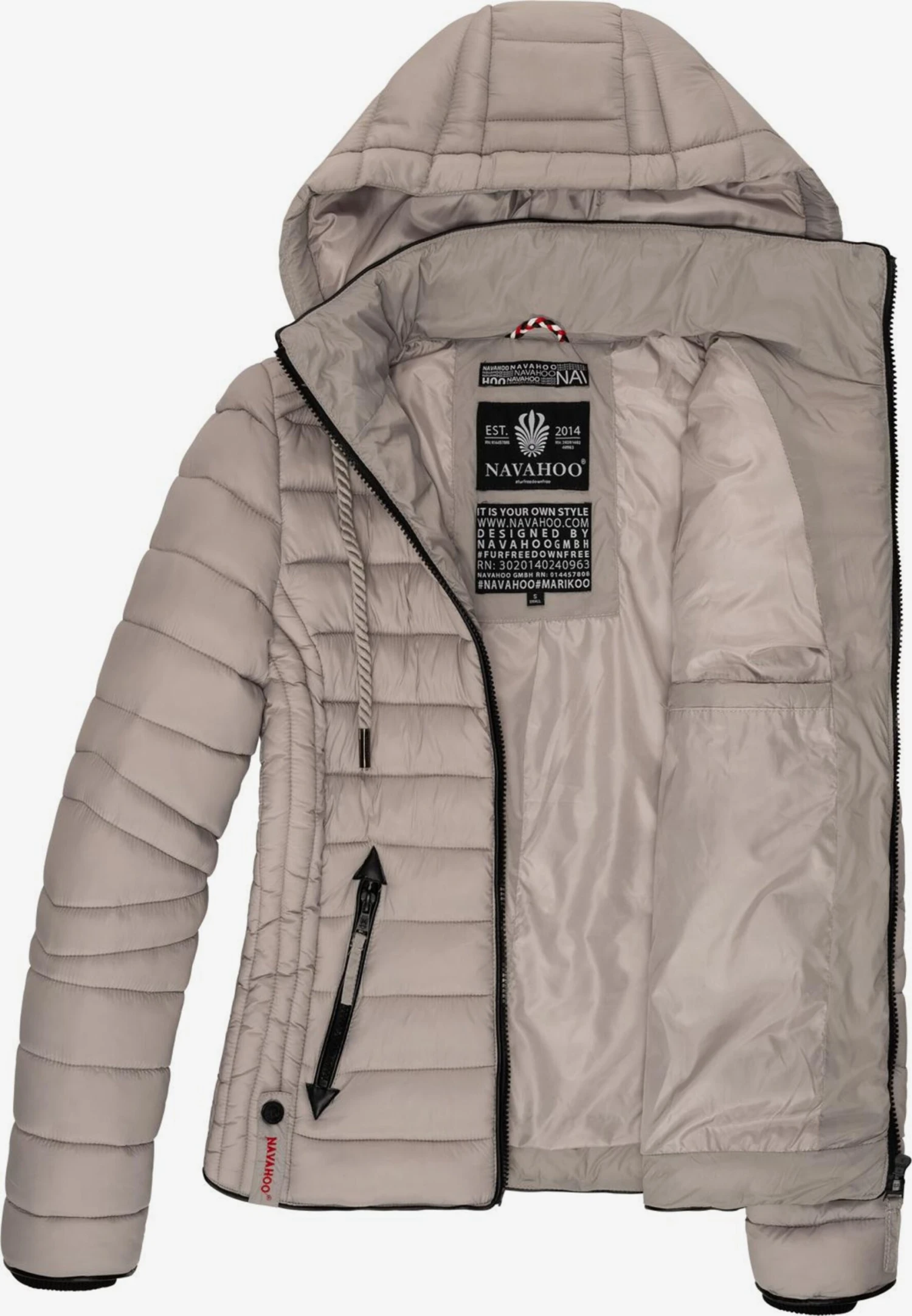 Navahoo Vestes De Mi-saison Veste Mi-saison Lulana Femme Gris 3 Navahoo Vestes De Mi-saison Veste Mi-saison Lulana Femme Gris – Image 3