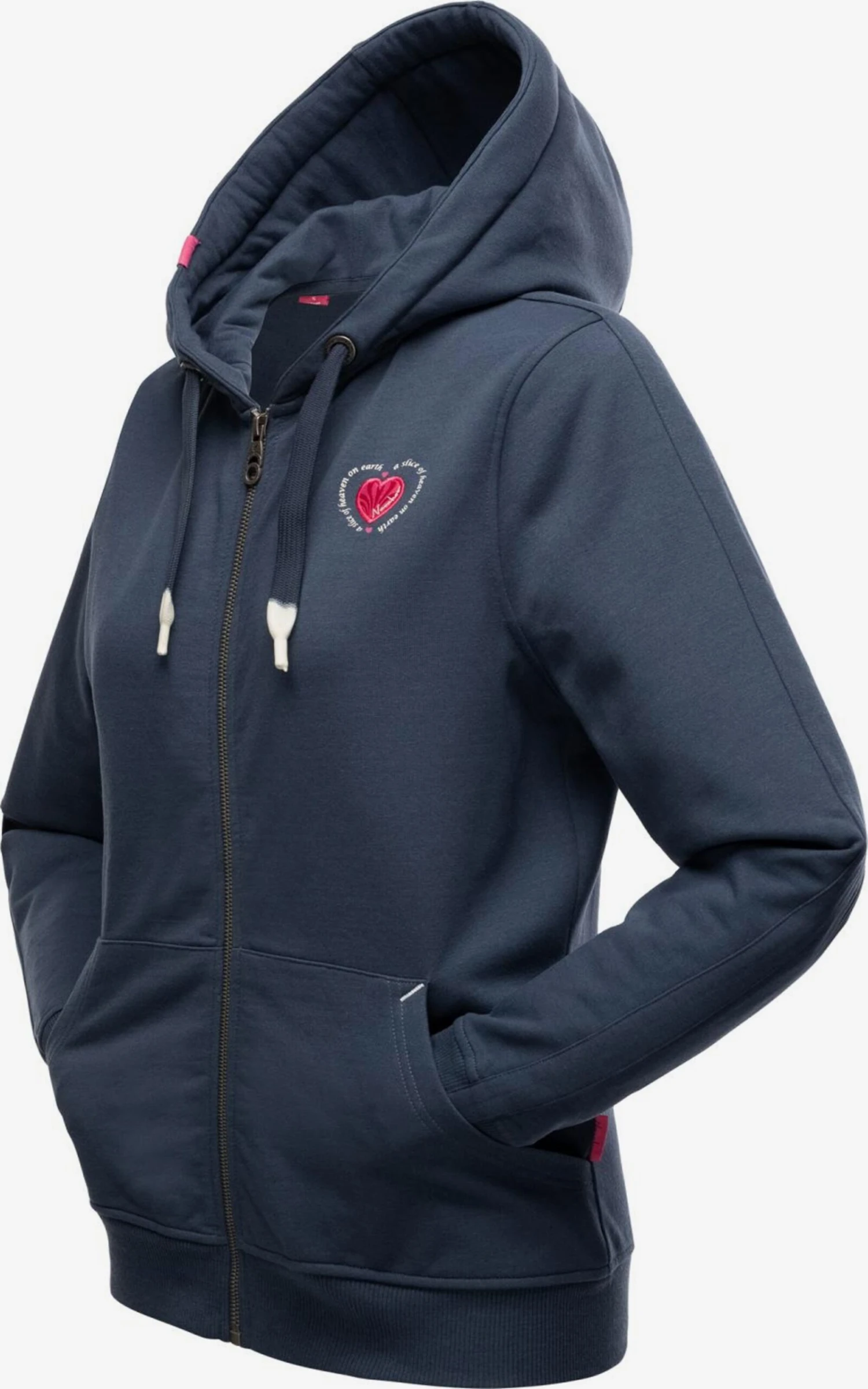 Navahoo Sweats Zippés Veste De Survêtement Cremetörtchen Femme Bleu-gris 2 Navahoo Sweats Zippés Veste De Survêtement Cremetörtchen Femme Bleu-gris – Image 2