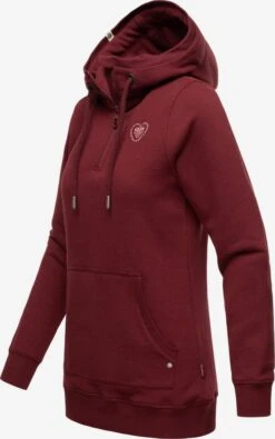 Navahoo Sweats à Capuche Sweat-shirt Zauberelfe Femme Bordeaux -Navahoo 1d9523402ee9ee69bf1cd2f260926b40