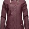 Navahoo Vestes De Mi-saison Veste Mi-saison Ocean Heart Femme Bordeaux