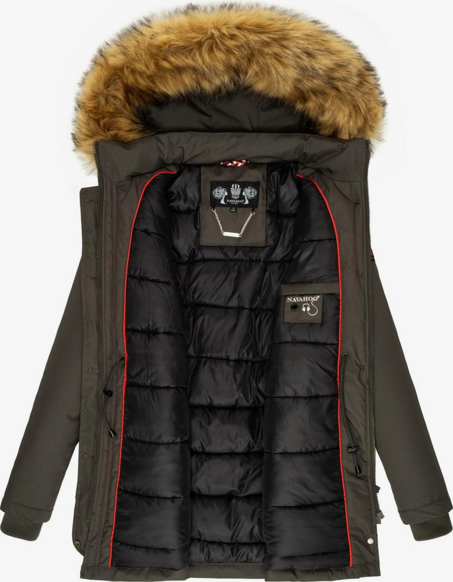 Navahoo Manteaux Dhiver Manteau D’hiver Femme Gris Foncé 5 Navahoo Manteaux Dhiver Manteau D’hiver Femme Gris Foncé – Image 5