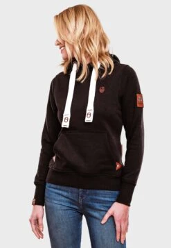 Navahoo Sweats à Capuche Sweat-shirt Damlaa Femme Noir -Navahoo 220b1aca4897cb411fa68eafd0558bde