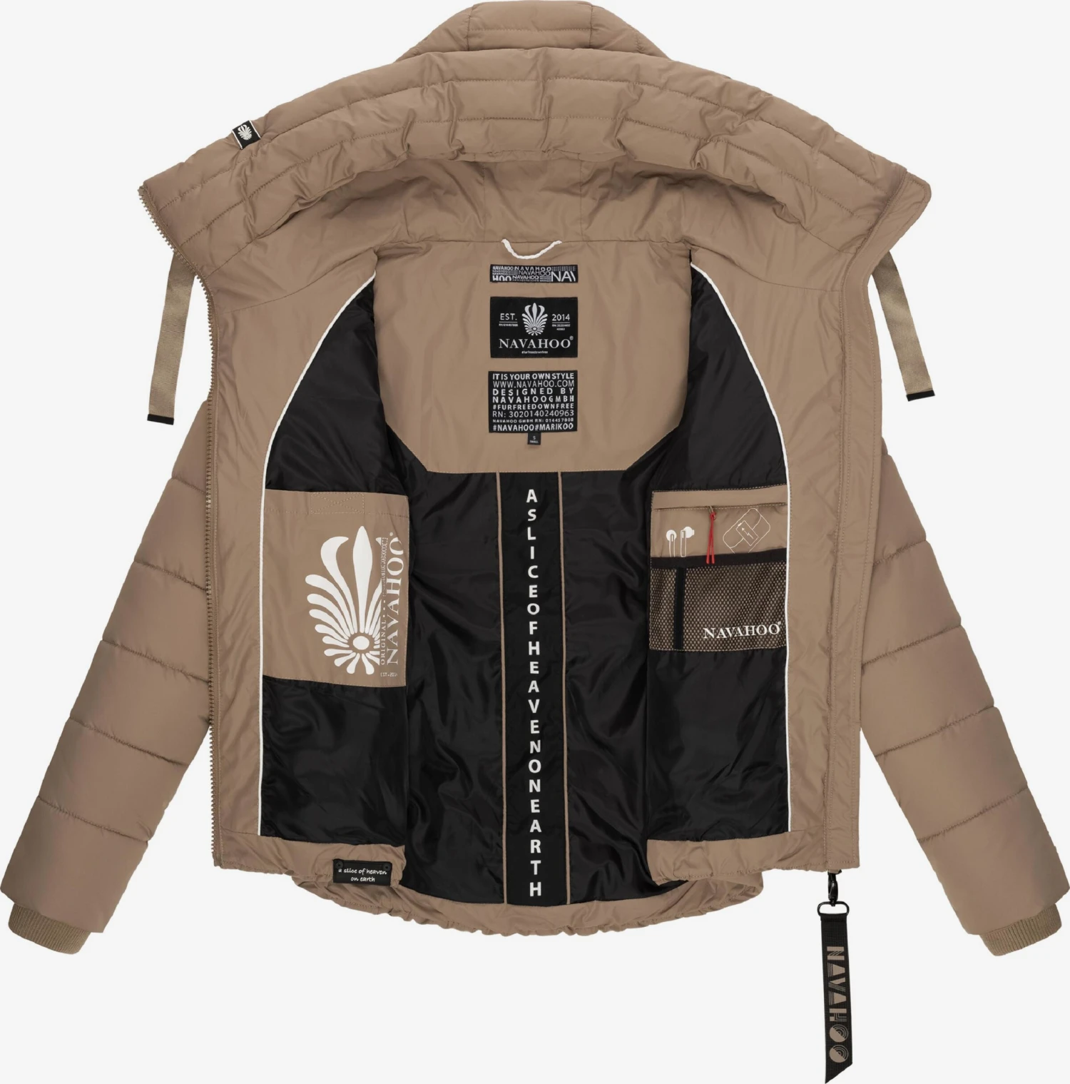 Navahoo Vestes Dhiver Veste D’hiver Femme Noisette 5 Navahoo Vestes Dhiver Veste D’hiver Femme Noisette – Image 5