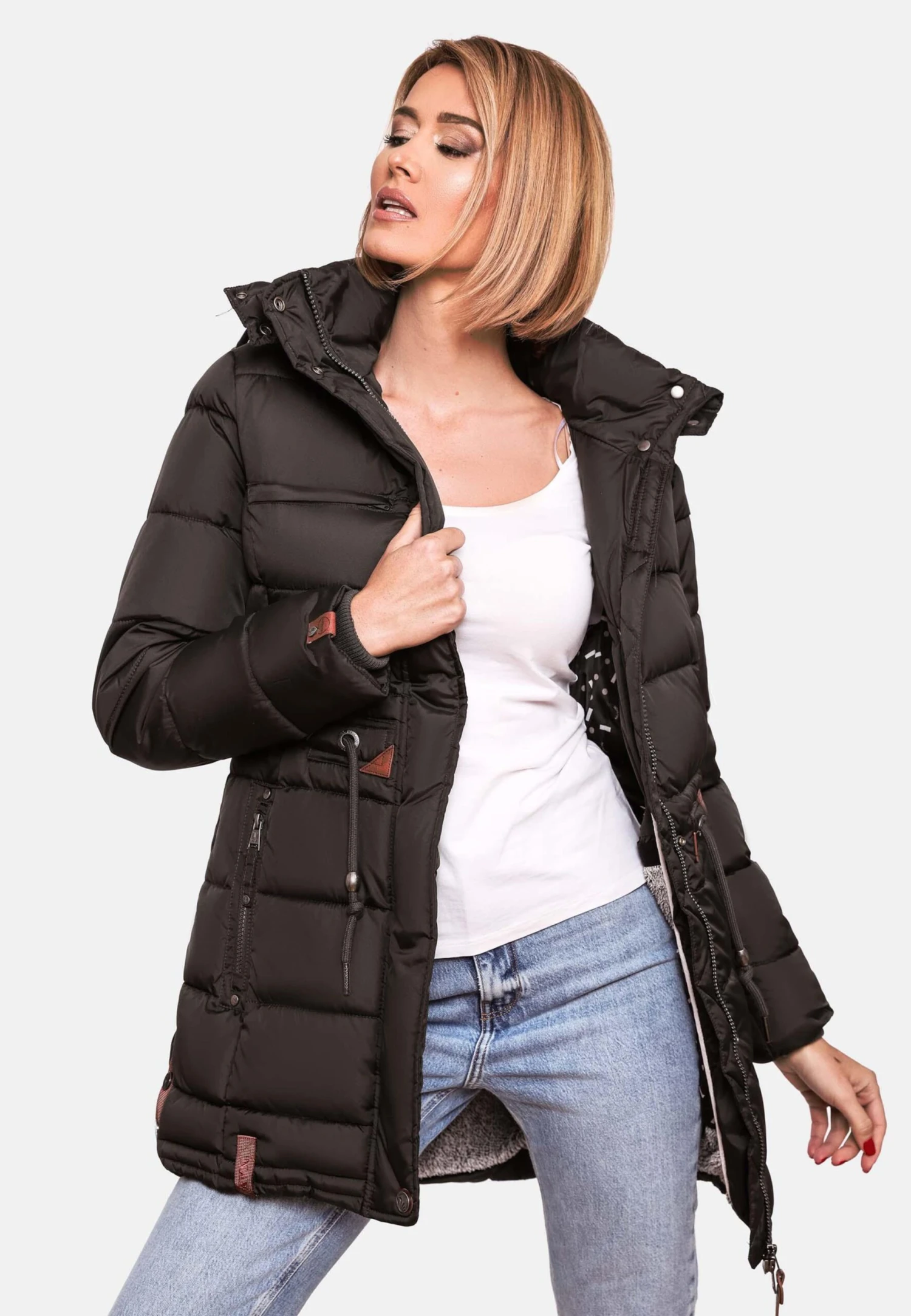 Navahoo Manteaux Dhiver Manteau D’hiver Dalie Femme Anthracite 9 Navahoo Manteaux Dhiver Manteau D’hiver Dalie Femme Anthracite – Image 9