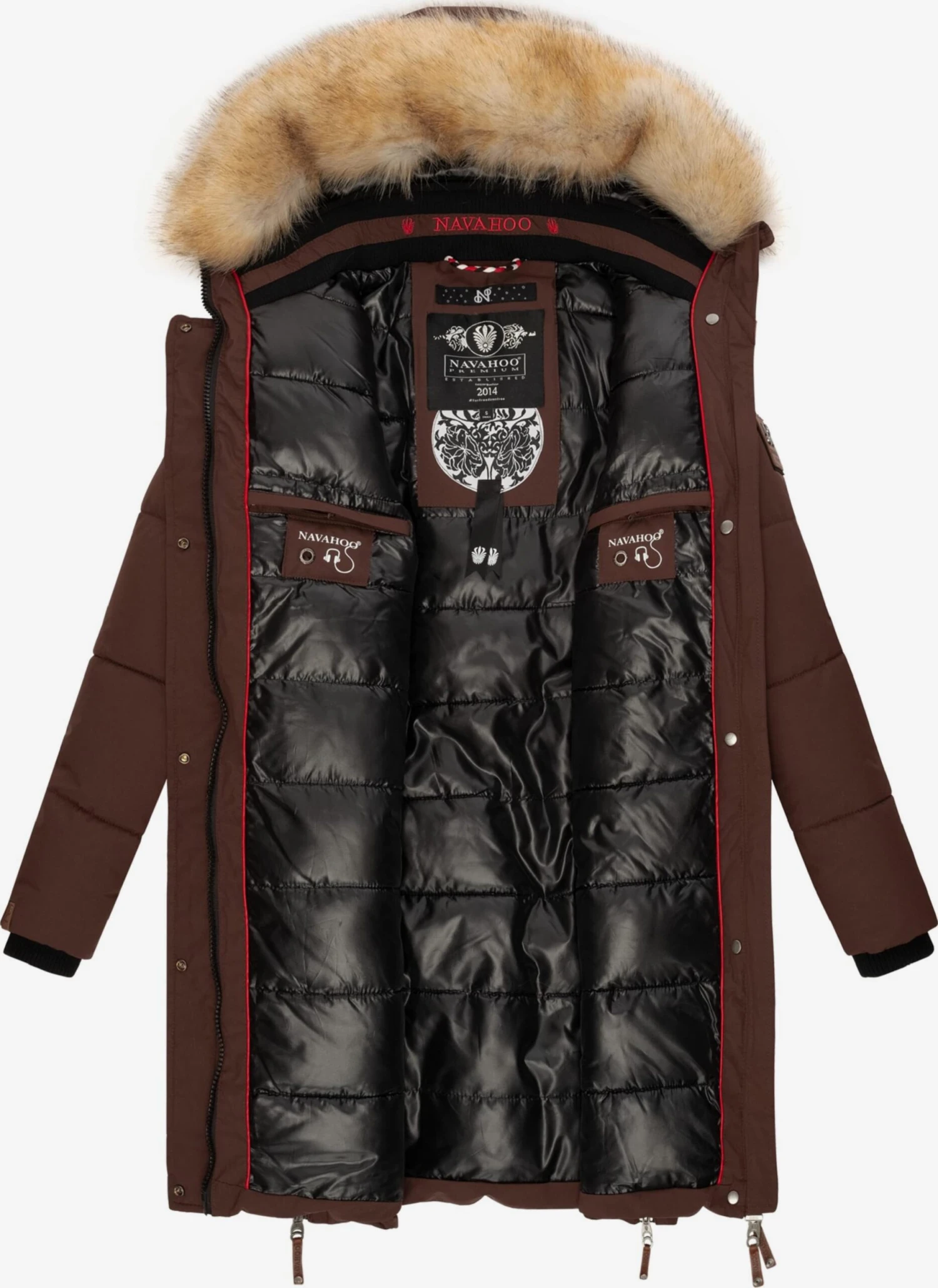 Navahoo Manteaux Dhiver Manteau D’hiver Halina Femme Marron 5 Navahoo Manteaux Dhiver Manteau D’hiver Halina Femme Marron – Image 5