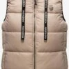 Navahoo Vestes Sans Manches Gilet Kassidy Femme Taupe