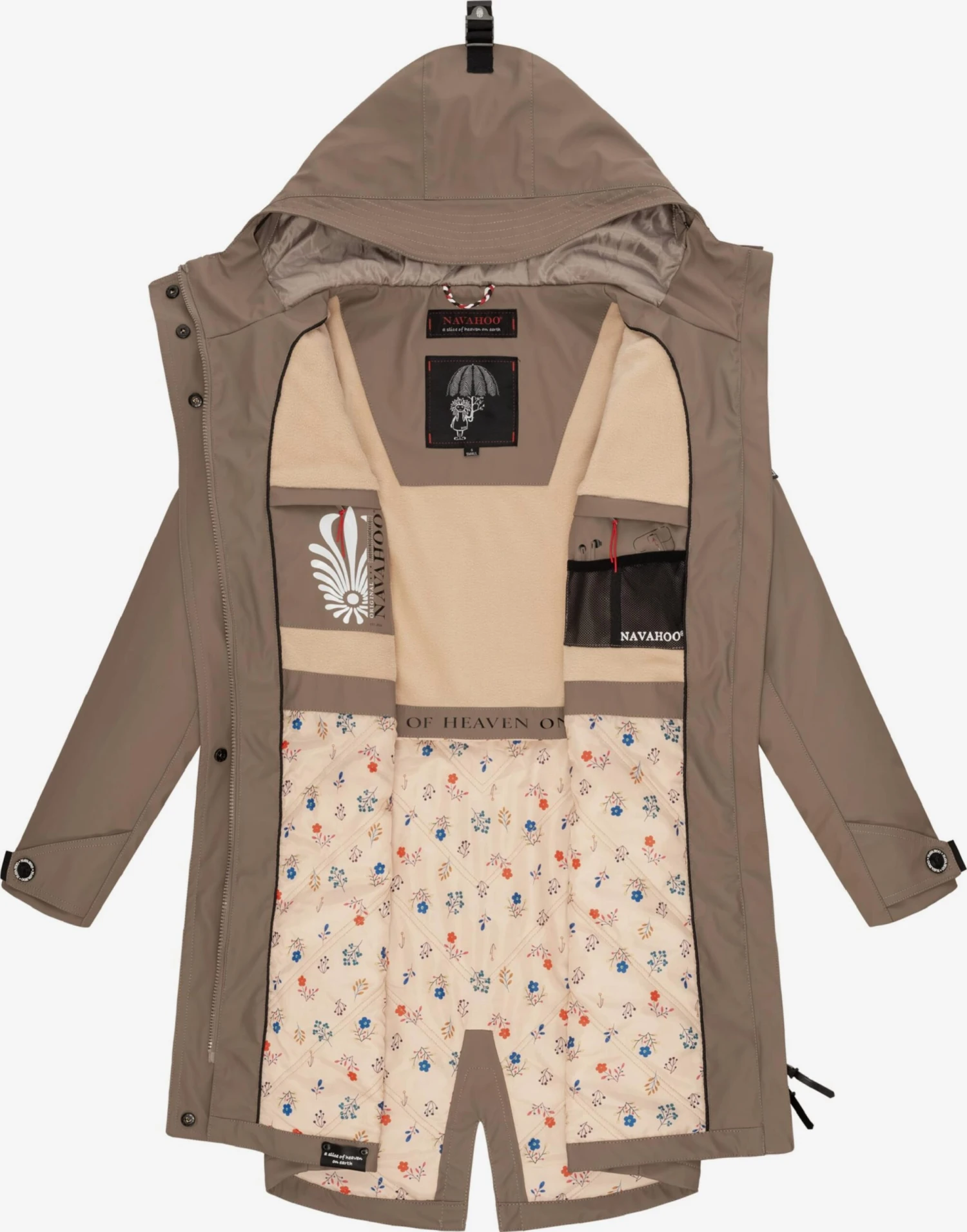 Navahoo Manteaux De Pluie Manteau Mi-saison Femme Beige 5 Navahoo Manteaux De Pluie Manteau Mi-saison Femme Beige – Image 5