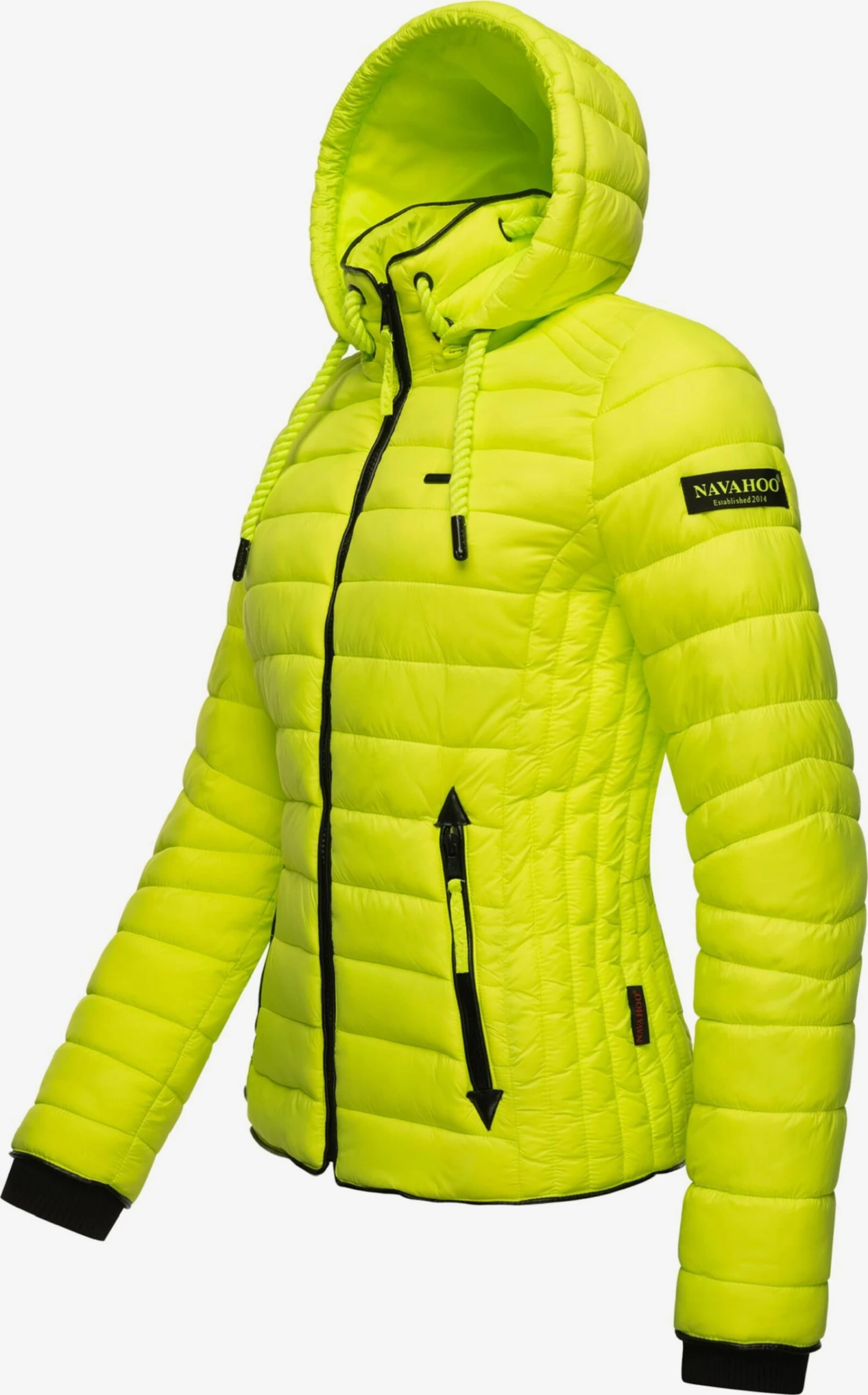 Navahoo Vestes De Mi-saison Veste Mi-saison Lulana Femme Vert Fluo 2 Navahoo Vestes De Mi-saison Veste Mi-saison Lulana Femme Vert Fluo – Image 2