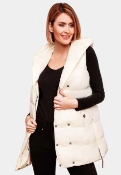 Navahoo Vestes Sans Manches Gilet Madilynaa Femme Blanc Cassé 14 Navahoo Vestes Sans Manches Gilet Madilynaa Femme Blanc Cassé -Navahoo 31e33643bbdb3ec072d356da1893958d