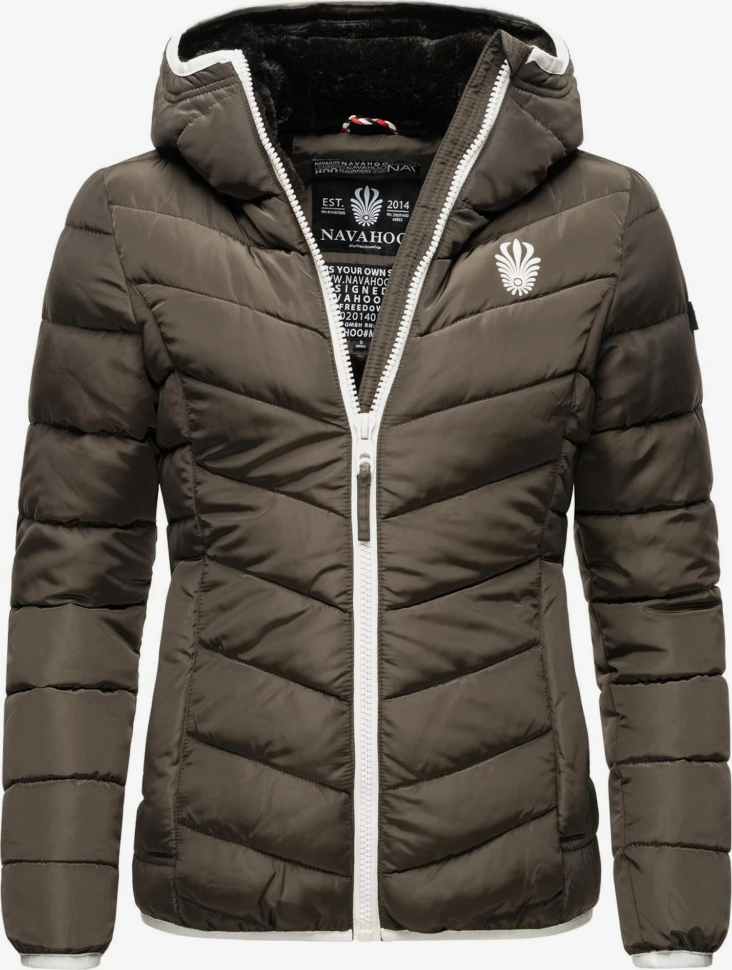 Navahoo Vestes De Mi-saison Veste Mi-saison Elva Femme Taupe 1 Navahoo Vestes De Mi-saison Veste Mi-saison Elva Femme Taupe