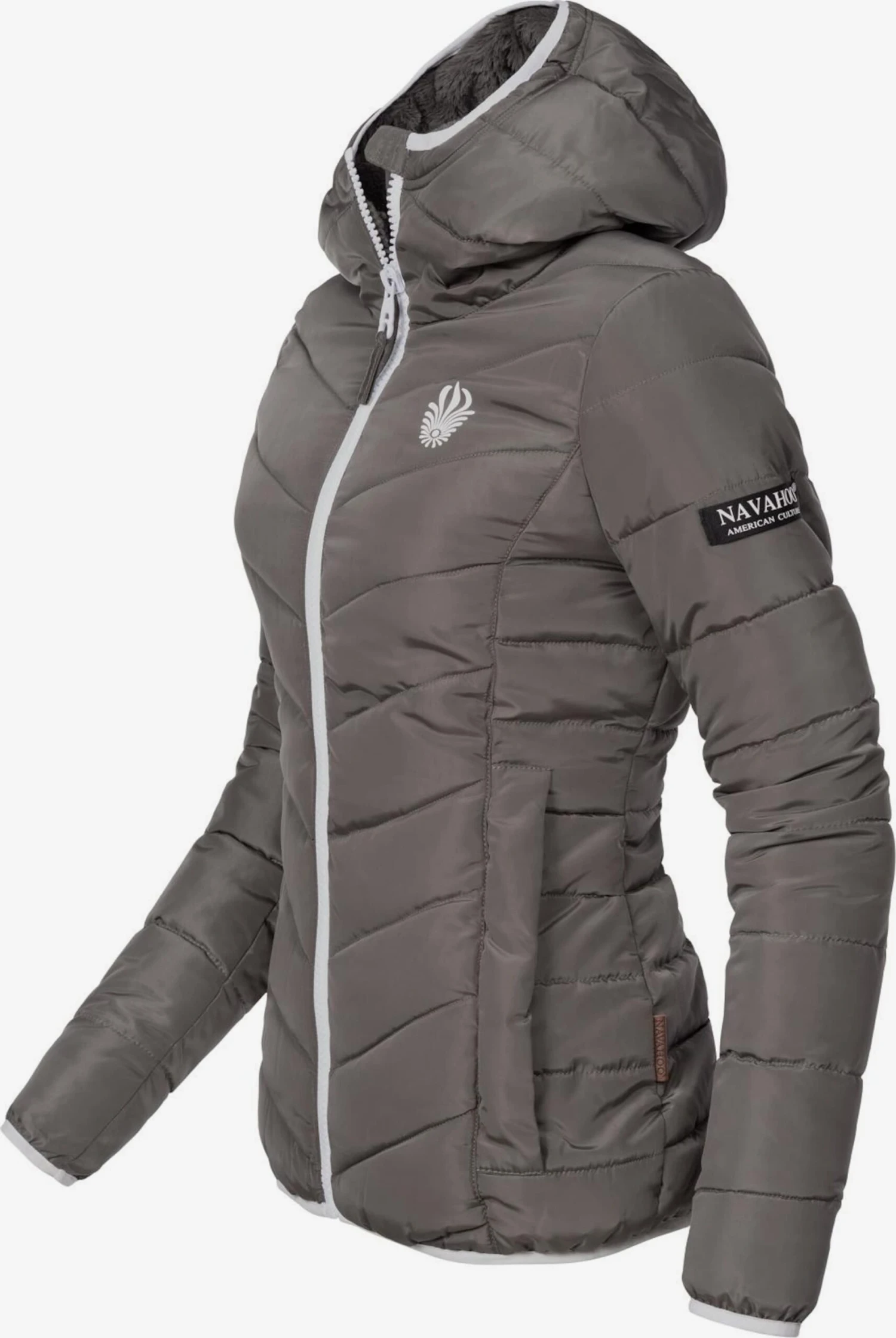 Navahoo Vestes De Mi-saison Veste Mi-saison Elva Femme Gris 3 Navahoo Vestes De Mi-saison Veste Mi-saison Elva Femme Gris – Image 3