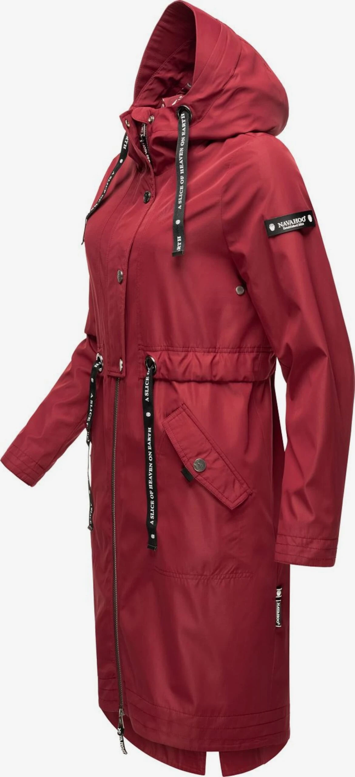 Navahoo Parkas Parka Mi-saison Josinaa Femme Rouge Foncé 2 Navahoo Parkas Parka Mi-saison Josinaa Femme Rouge Foncé – Image 2