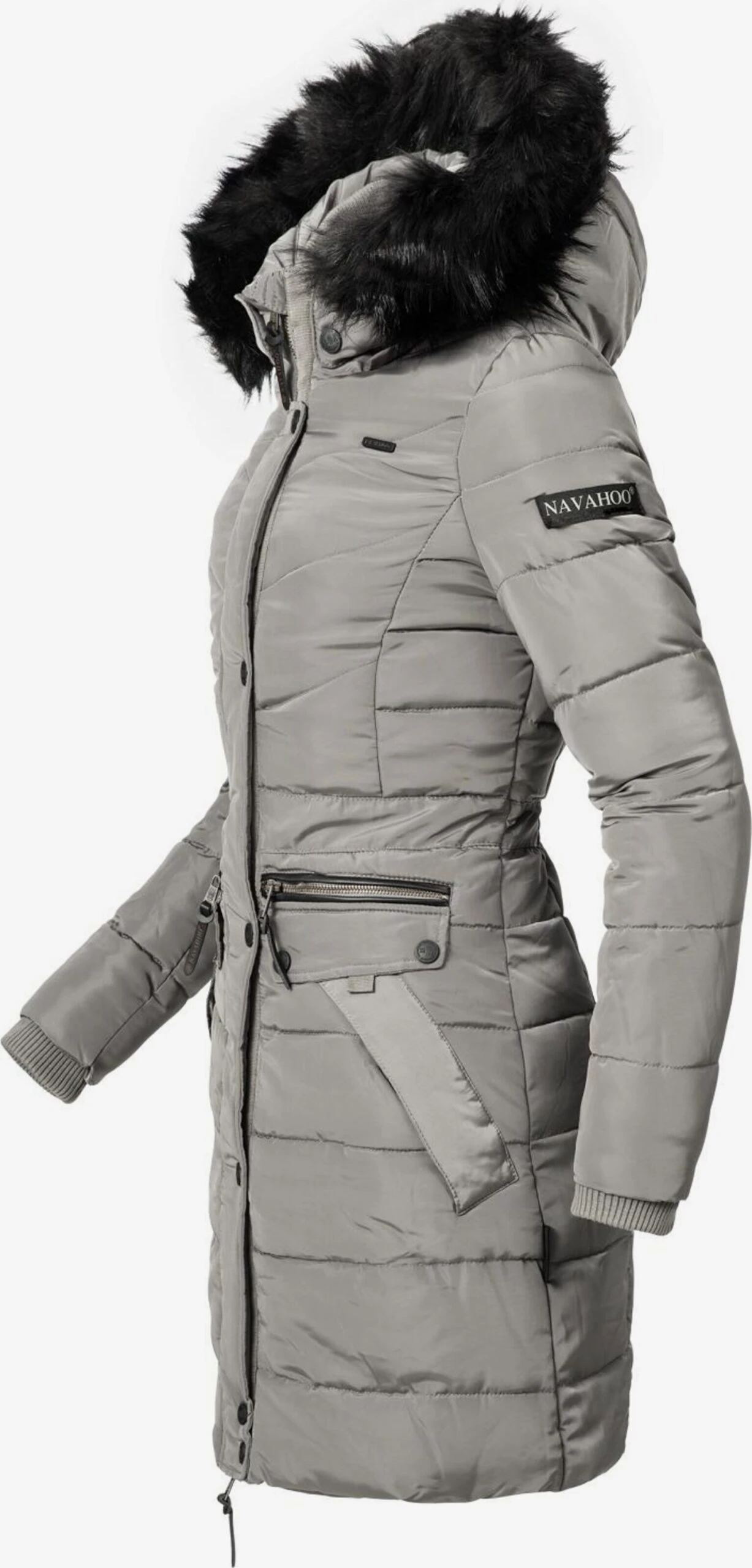 Navahoo Manteaux Dhiver Manteau D’hiver Paula Femme Gris 3 Navahoo Manteaux Dhiver Manteau D’hiver Paula Femme Gris – Image 3