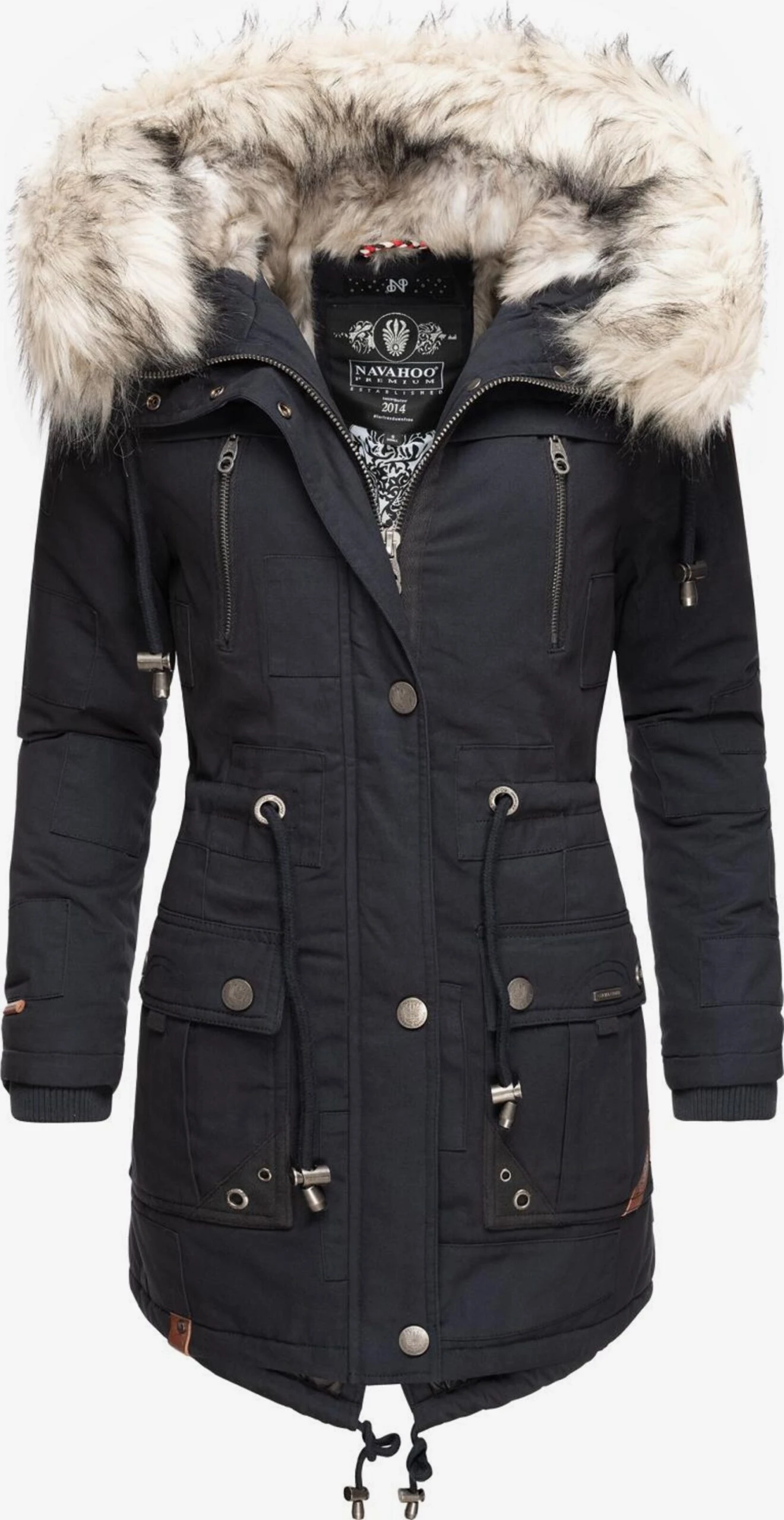 Navahoo Parkas Parka D’hiver Honigfee Femme Bleu Nuit 1 Navahoo Parkas Parka D’hiver Honigfee Femme Bleu Nuit