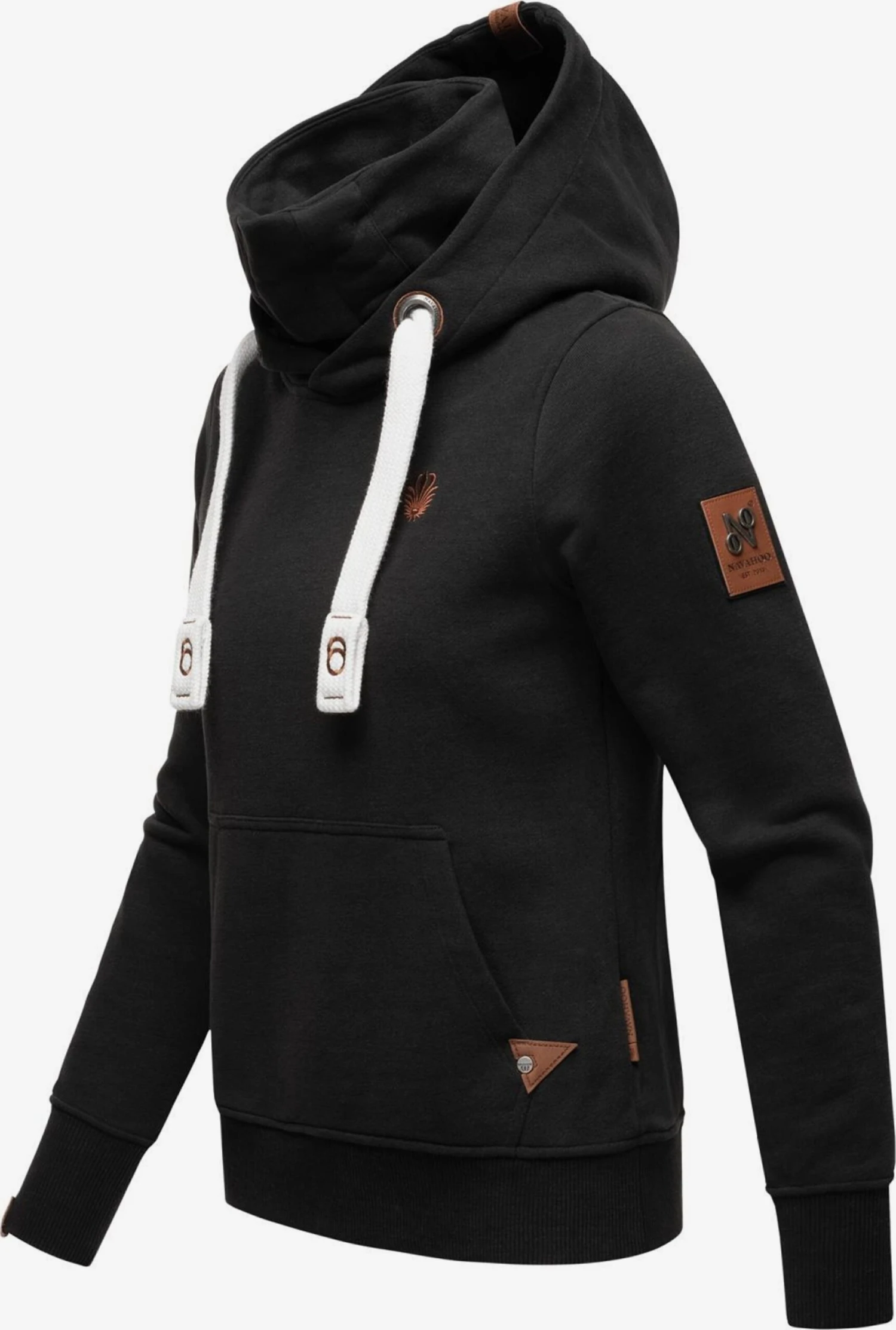 Navahoo Sweats à Capuche Sweat-shirt Raniaa Femme Noir 3 Navahoo Sweats à Capuche Sweat-shirt Raniaa Femme Noir – Image 3