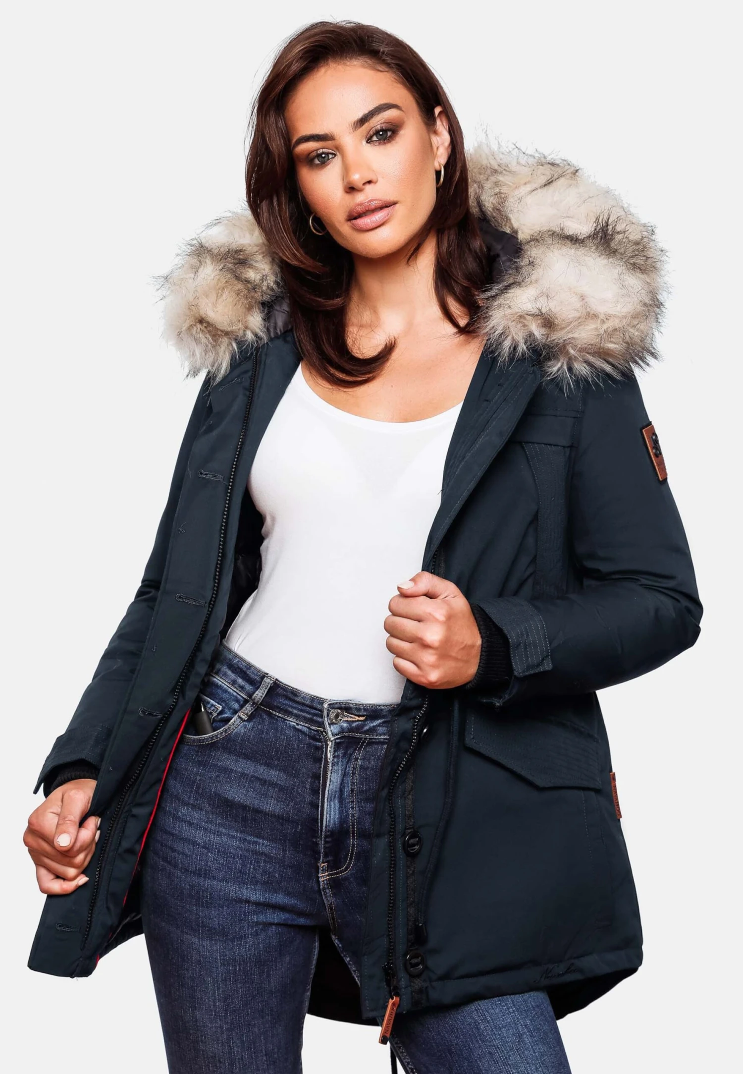 Navahoo Parkas Parka D’hiver Femme Bleu Foncé 9 Navahoo Parkas Parka D’hiver Femme Bleu Foncé – Image 9