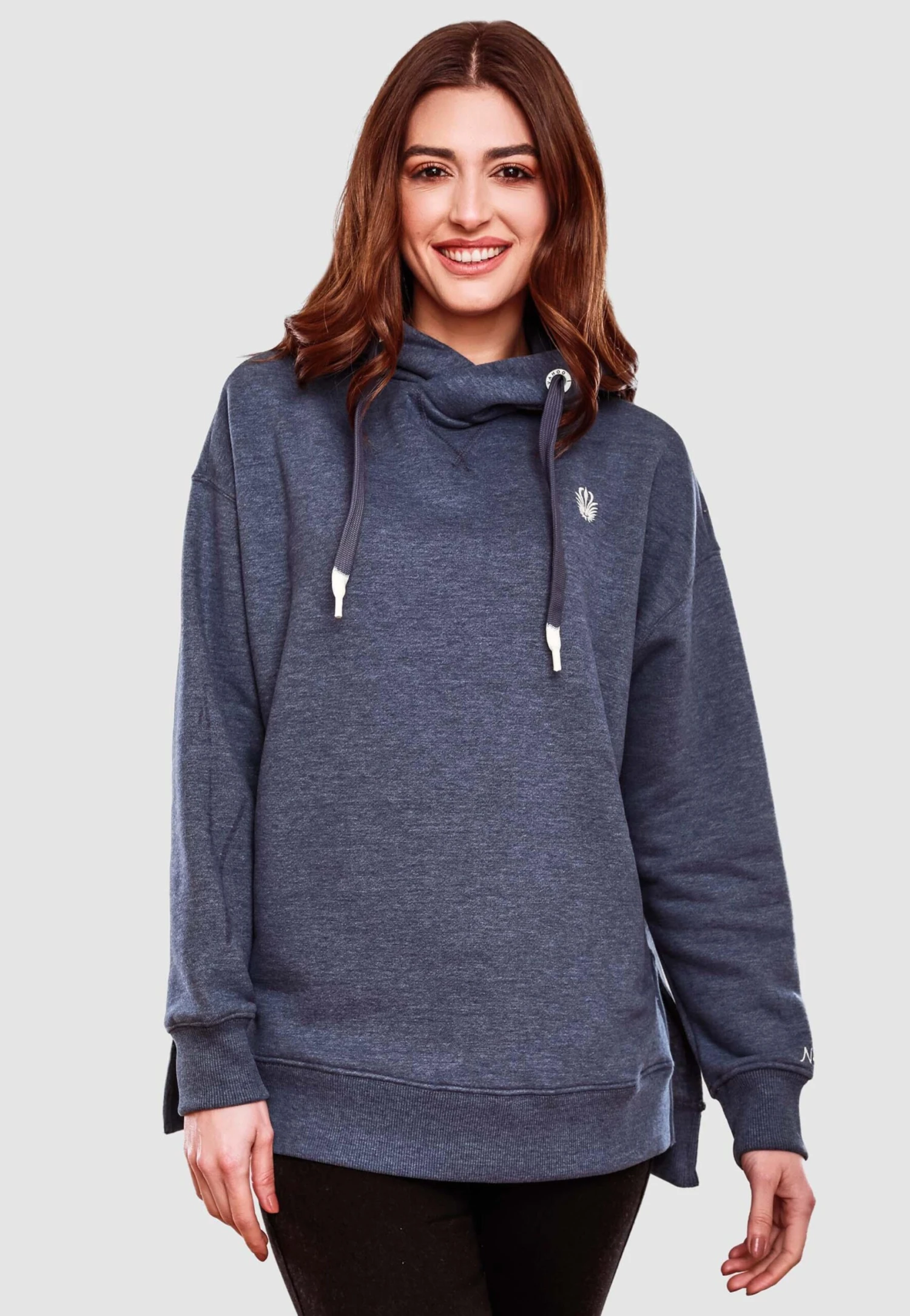 Navahoo Sweats à Capuche Sweat-shirt Silberengelchen Femme Bleu-gris 5 Navahoo Sweats à Capuche Sweat-shirt Silberengelchen Femme Bleu-gris – Image 5