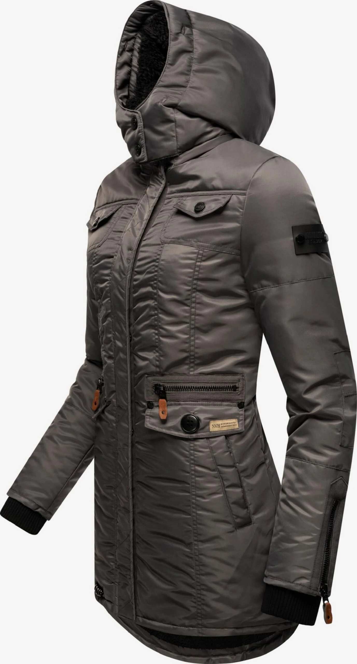 Navahoo Vestes Dhiver Veste D’hiver Schätzchen Femme Gris Foncé 4 Navahoo Vestes Dhiver Veste D’hiver Schätzchen Femme Gris Foncé – Image 4