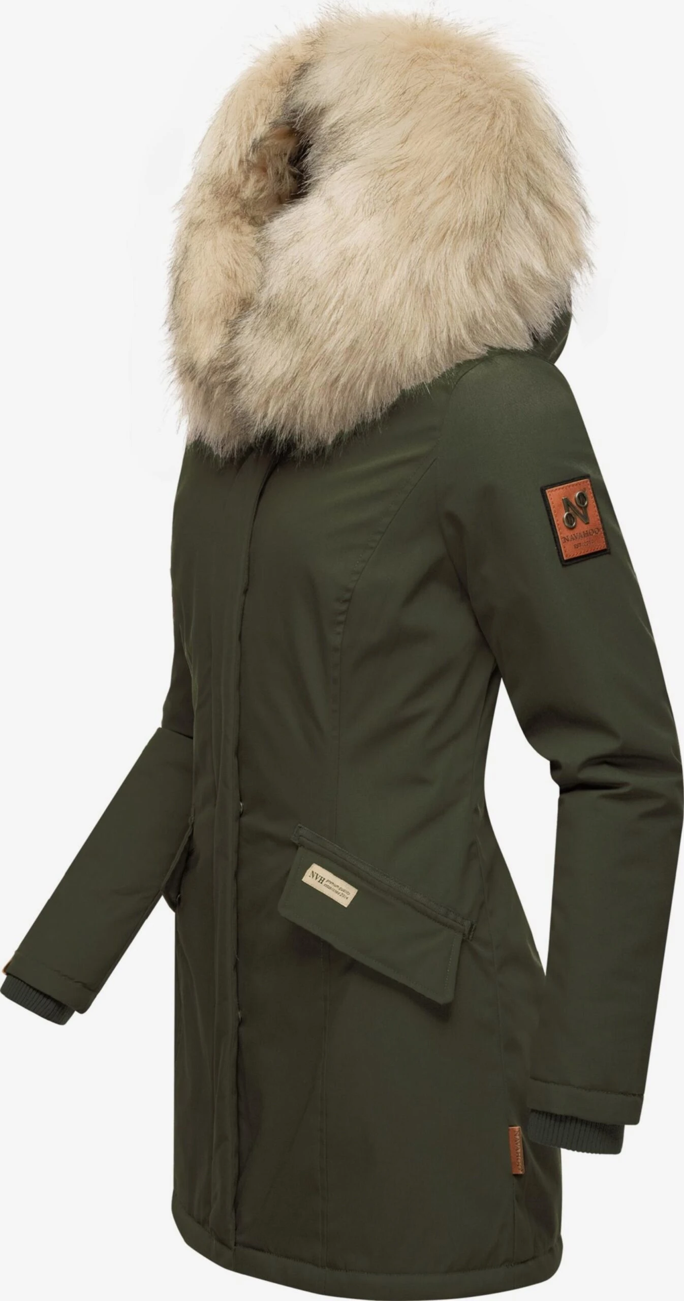 Navahoo Parkas Parka D’hiver Cristal Femme Olive 2 Navahoo Parkas Parka D’hiver Cristal Femme Olive – Image 2