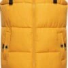 Navahoo Vestes Sans Manches Gilet Femme Jaune