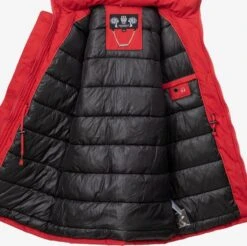 Navahoo Manteaux Dhiver Manteau D’hiver Schneeengel Femme Rouge Néon -Navahoo 4466f054c46fe7abf7aceff4bcc3e600