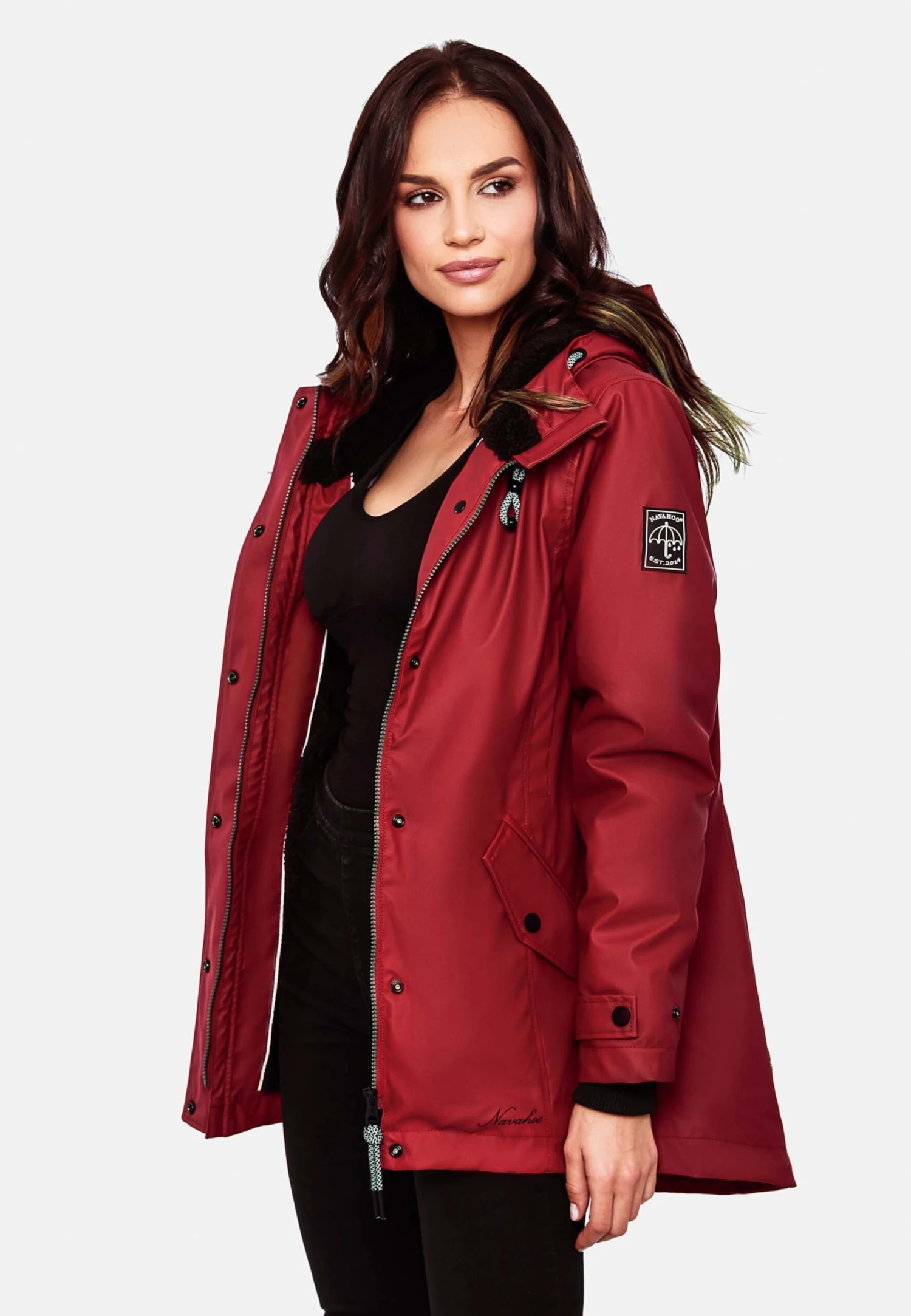 Navahoo Vestes Dhiver Veste D’hiver Lindraa Femme Rouge Foncé 9 Navahoo Vestes Dhiver Veste D’hiver Lindraa Femme Rouge Foncé – Image 9