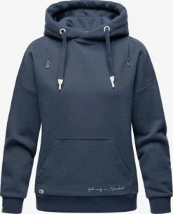Navahoo Sweats à Capuche Sweat-shirt Zuckerbärchen Femme Bleu Nuit