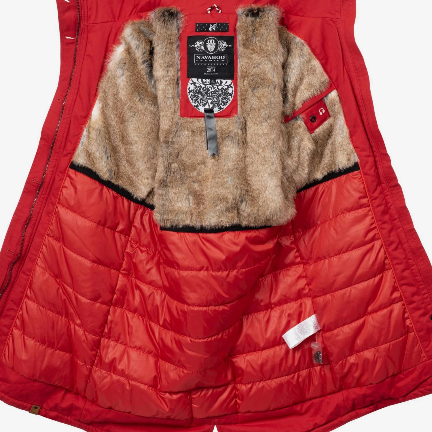 Navahoo Parkas Parka D’hiver Kin-Joo Femme Rouge Feu 4 Navahoo Parkas Parka D’hiver Kin-Joo Femme Rouge Feu – Image 4
