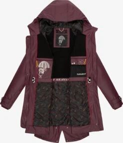 Navahoo Manteaux De Pluie Manteau Fonctionnel Rainy Flower Femme Bourgogne -Navahoo 4622683a982c53dba1cbe31962b516d0