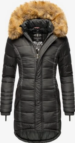 Navahoo Manteaux Dhiver Manteau D’hiver Papaya Femme Gris Basalte