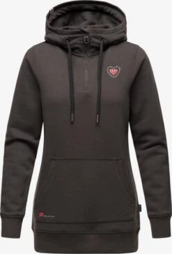Navahoo Sweats à Capuche Sweat-shirt Zauberelfe Femme Gris Foncé