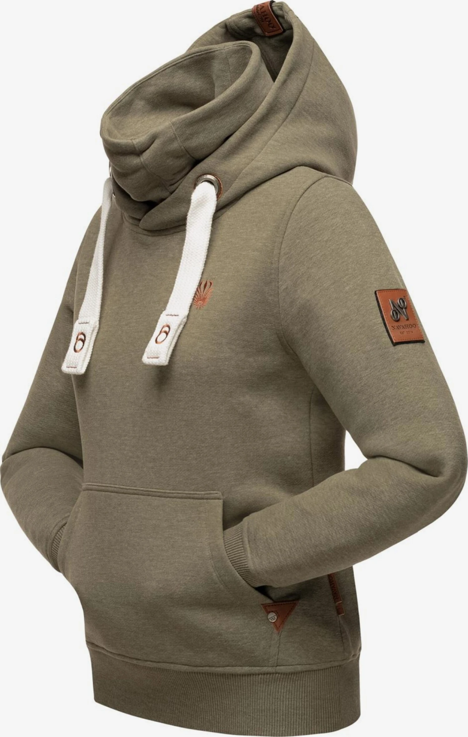 Navahoo Sweats à Capuche Sweat-shirt Raniaa Femme Olive 2 Navahoo Sweats à Capuche Sweat-shirt Raniaa Femme Olive – Image 2