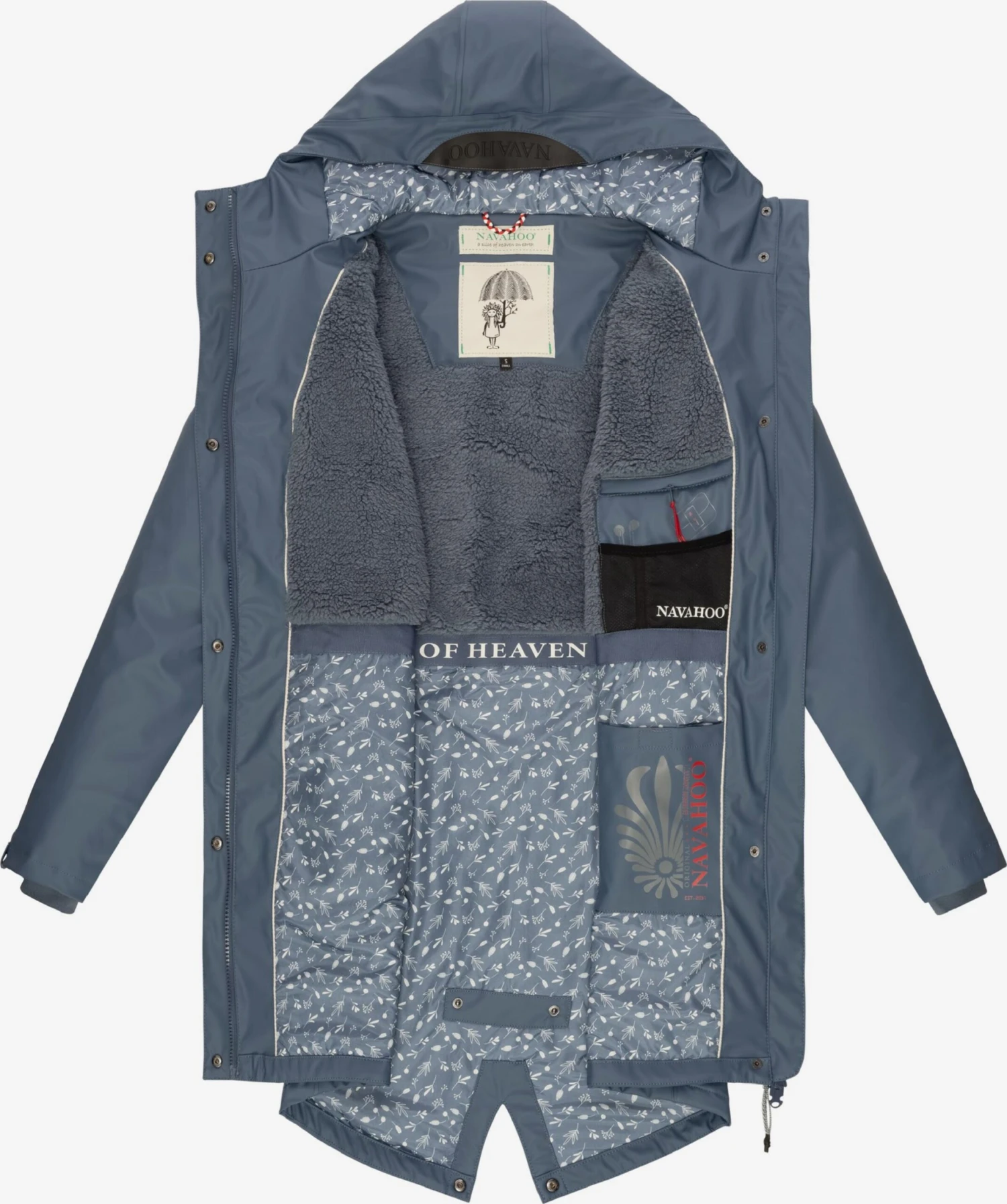 Navahoo Vestes Dextérieur Veste Fonctionnelle Flower Of Ocean Femme Bleu-gris 5 Navahoo Vestes Dextérieur Veste Fonctionnelle Flower Of Ocean Femme Bleu-gris – Image 5