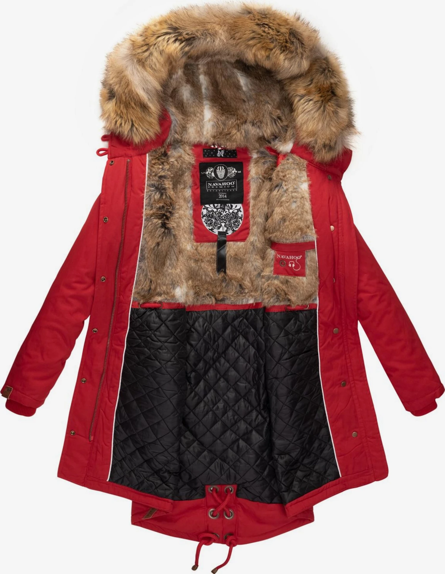 Navahoo Parkas Parka D’hiver Rosinchen Femme Rouge 5 Navahoo Parkas Parka D’hiver Rosinchen Femme Rouge – Image 5