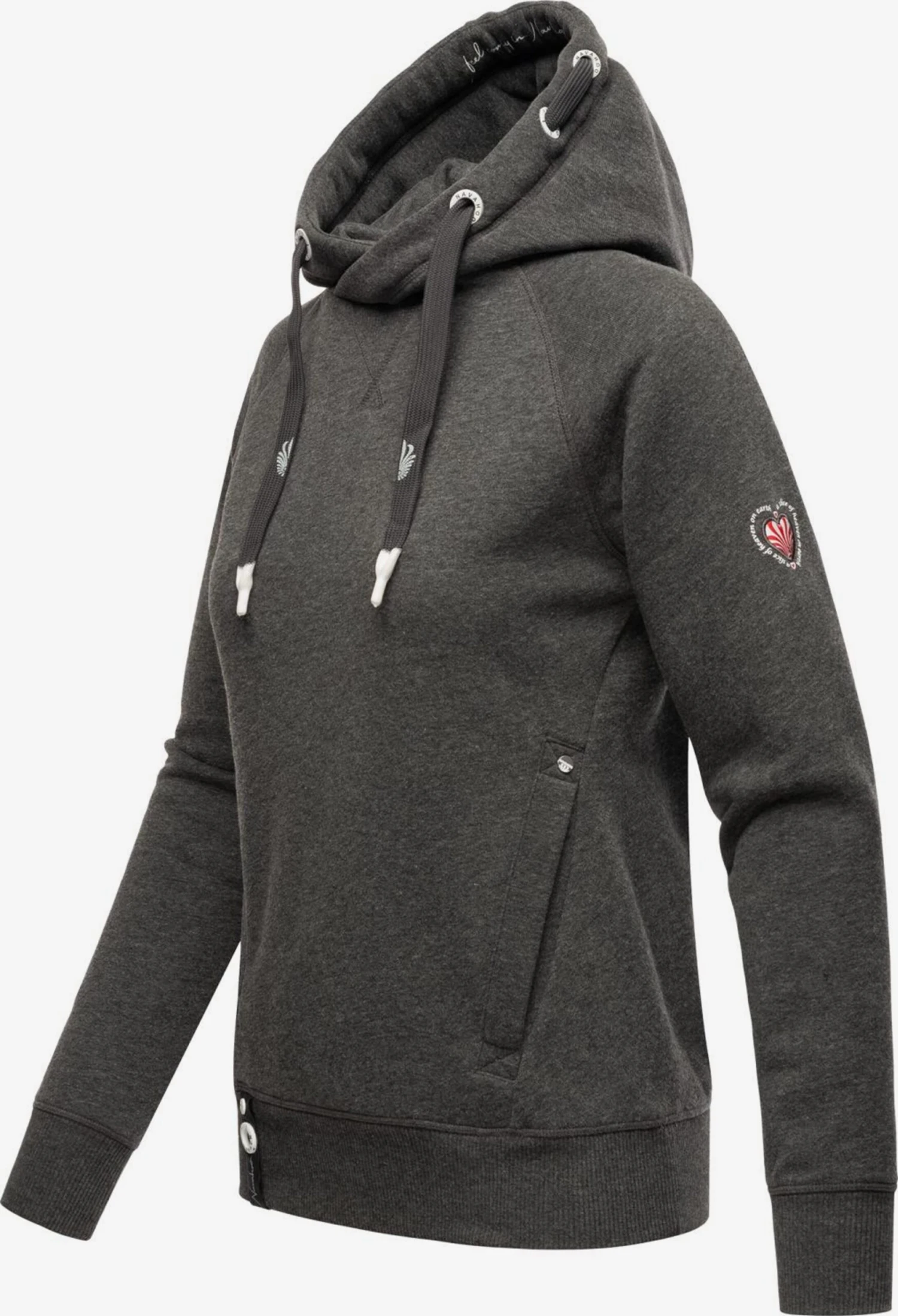 Navahoo Sweats à Capuche Sweat-shirt Liebesmäuschen Femme Gris Foncé 3 Navahoo Sweats à Capuche Sweat-shirt Liebesmäuschen Femme Gris Foncé – Image 3