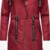 Navahoo Parkas Parka Mi-saison Josinaa Femme Rouge Foncé