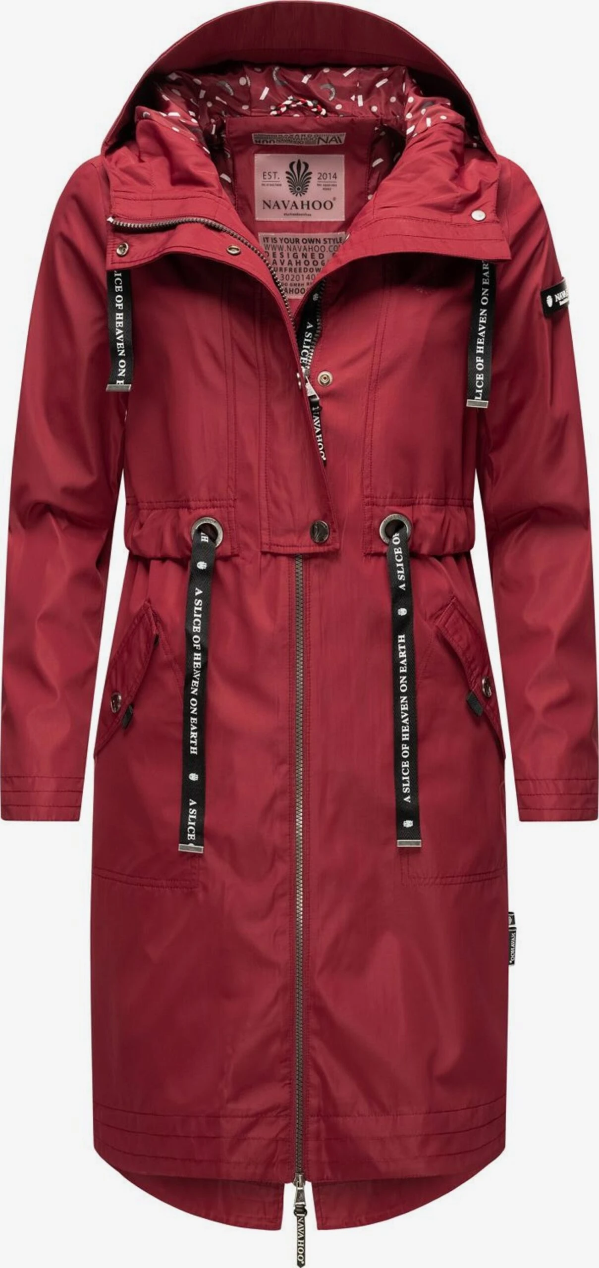Navahoo Parkas Parka Mi-saison Josinaa Femme Rouge Foncé 1 Navahoo Parkas Parka Mi-saison Josinaa Femme Rouge Foncé