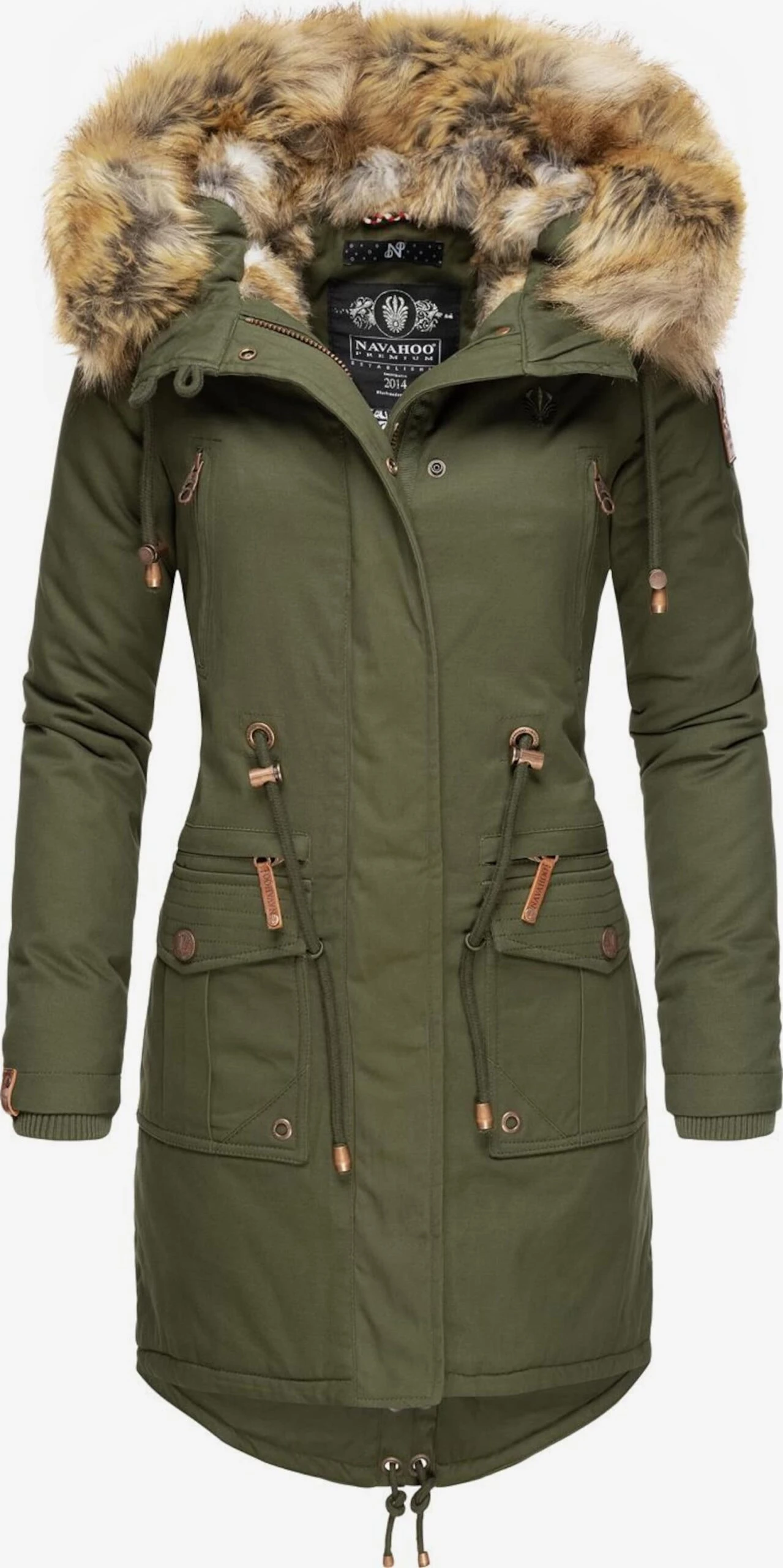 Navahoo Parkas Parka D’hiver Rosinchen Femme Kaki