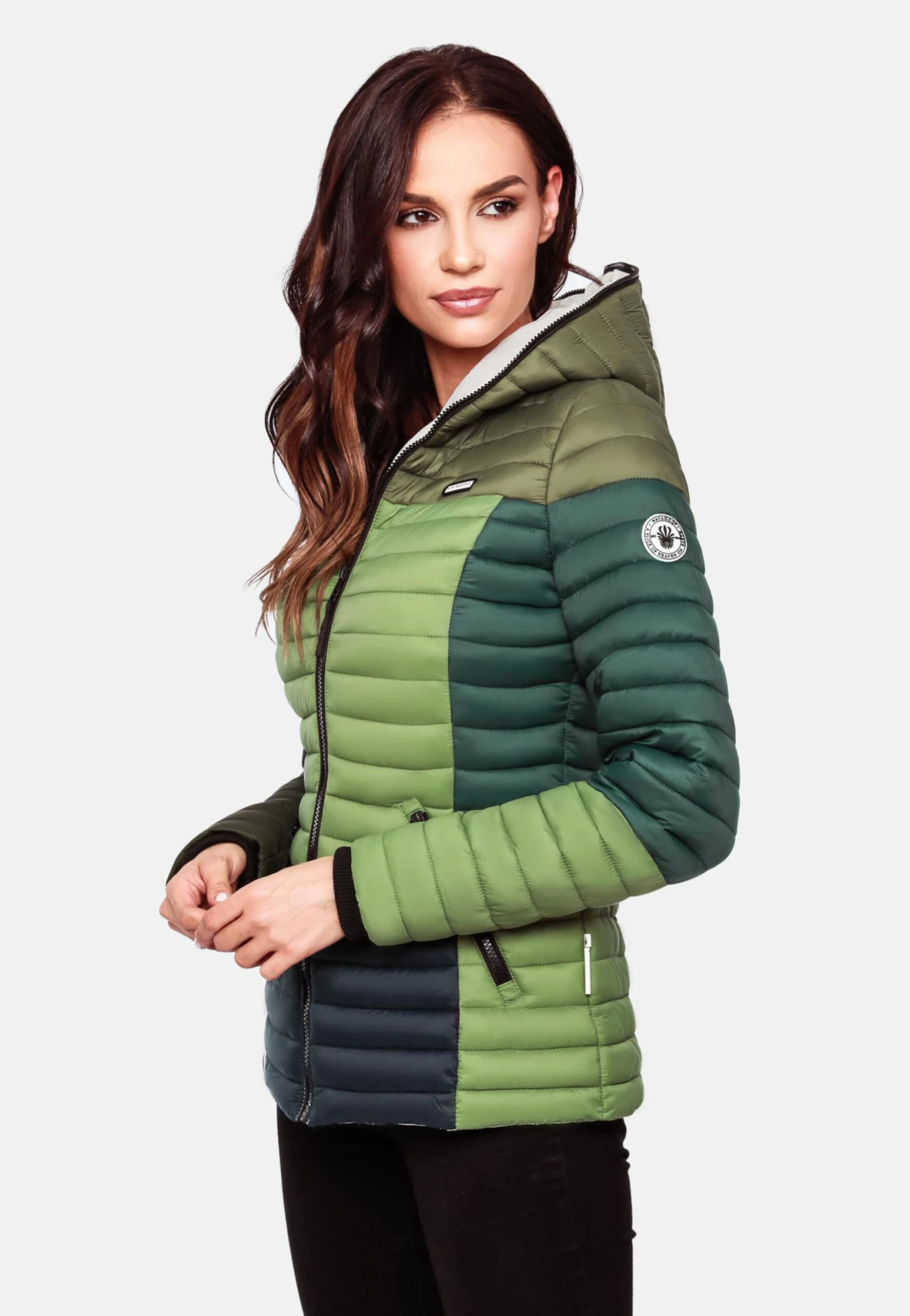 Navahoo Vestes De Mi-saison Veste Mi-saison Multikulti Femme Vert 5 Navahoo Vestes De Mi-saison Veste Mi-saison Multikulti Femme Vert – Image 5