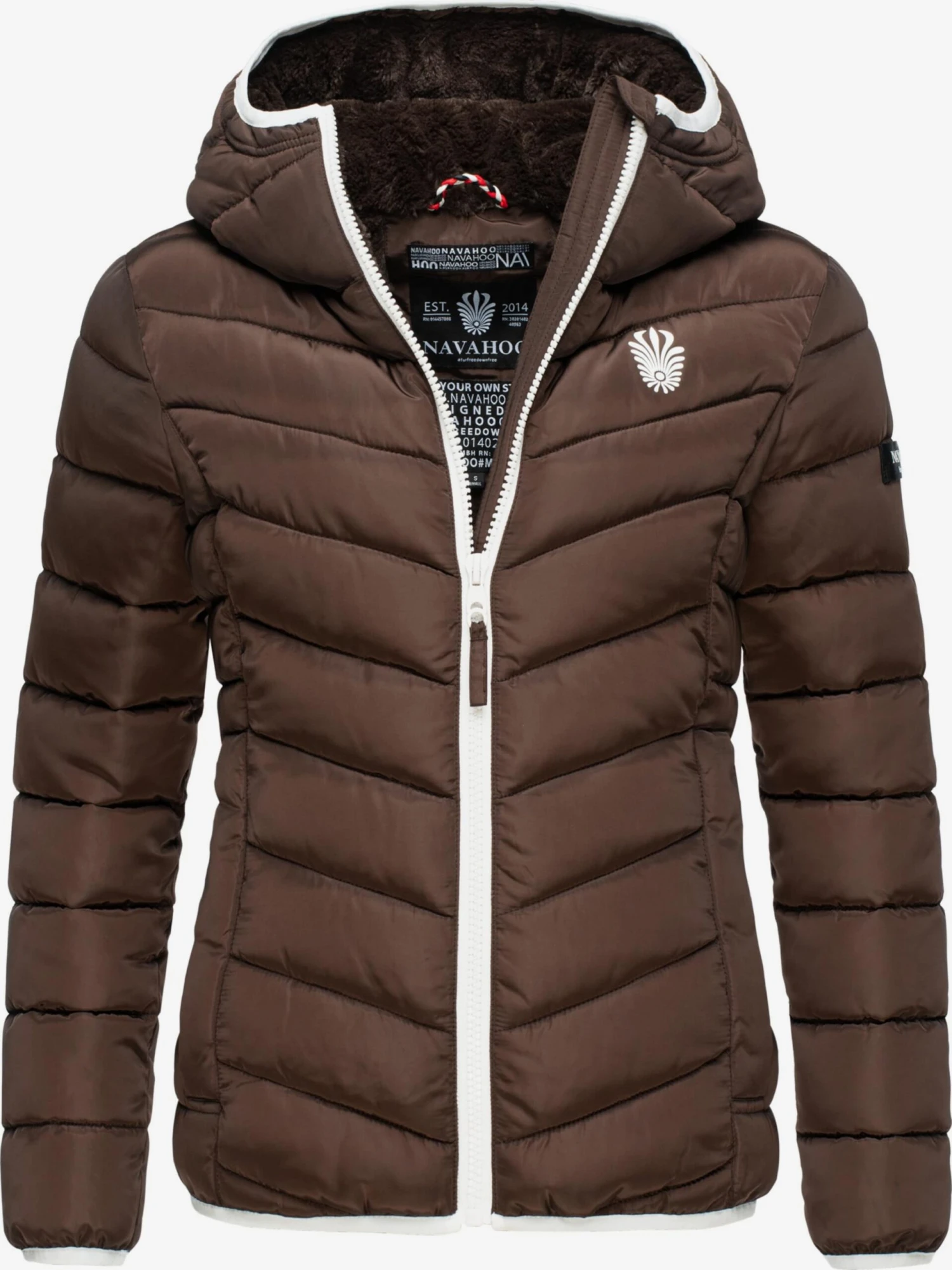 Navahoo Vestes De Mi-saison Veste Mi-saison Elva Femme Marron 1 Navahoo Vestes De Mi-saison Veste Mi-saison Elva Femme Marron